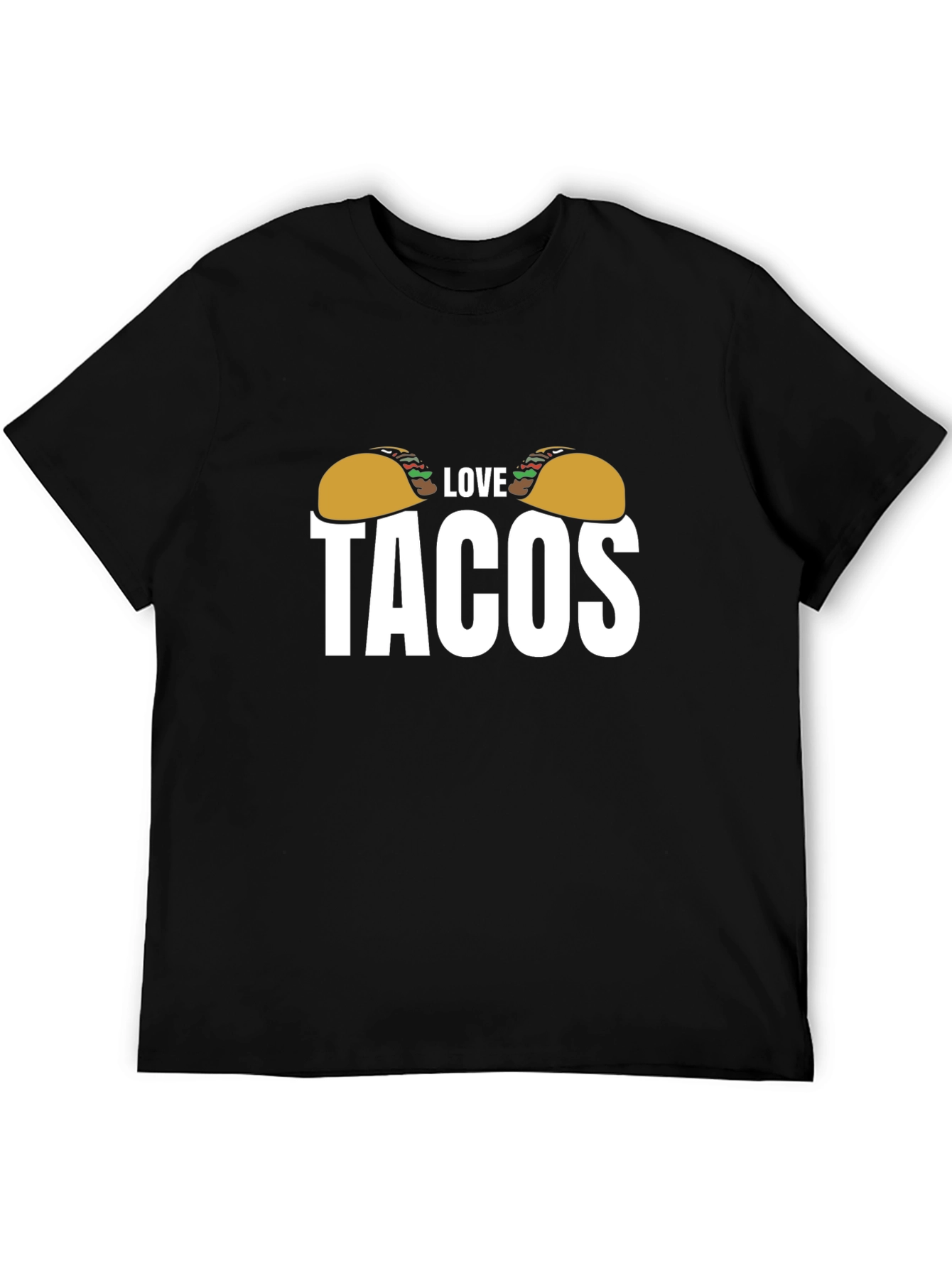 Black Love Tacos Graphic Tee - Black Cotton Blend view 5