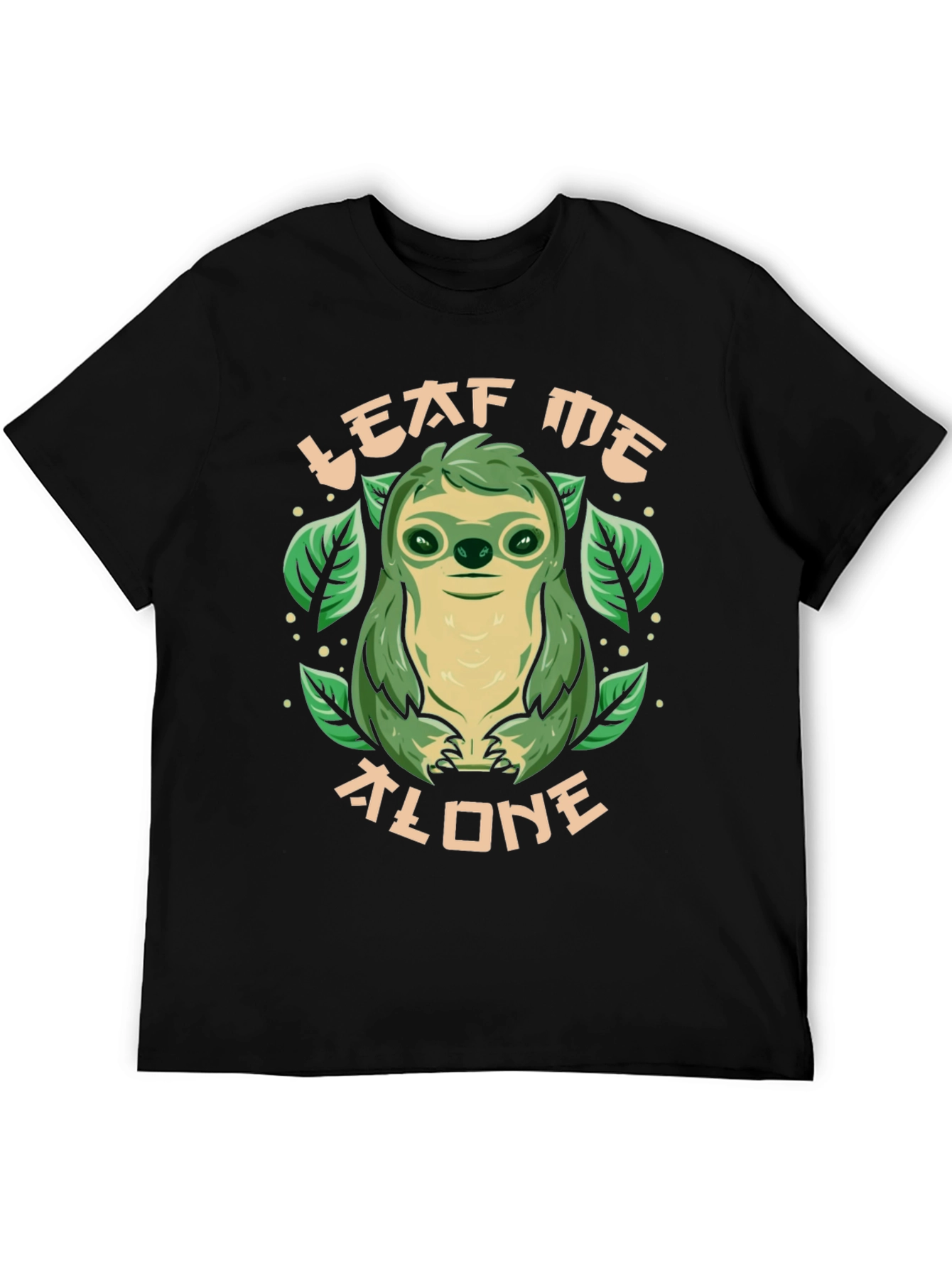 Leaf Me Alone Sloth Graphic Tee - 5
