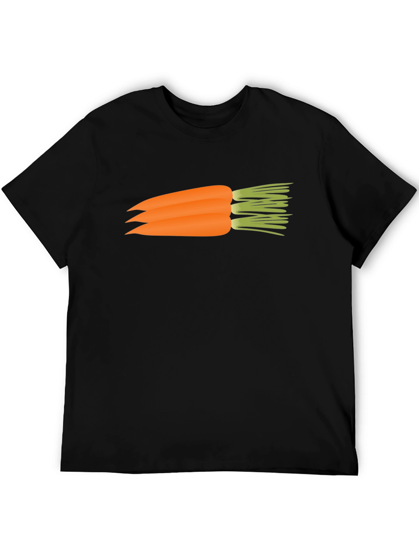 Black Carrot Graphic Black T-Shirt - Funny Veggie Tee view 5