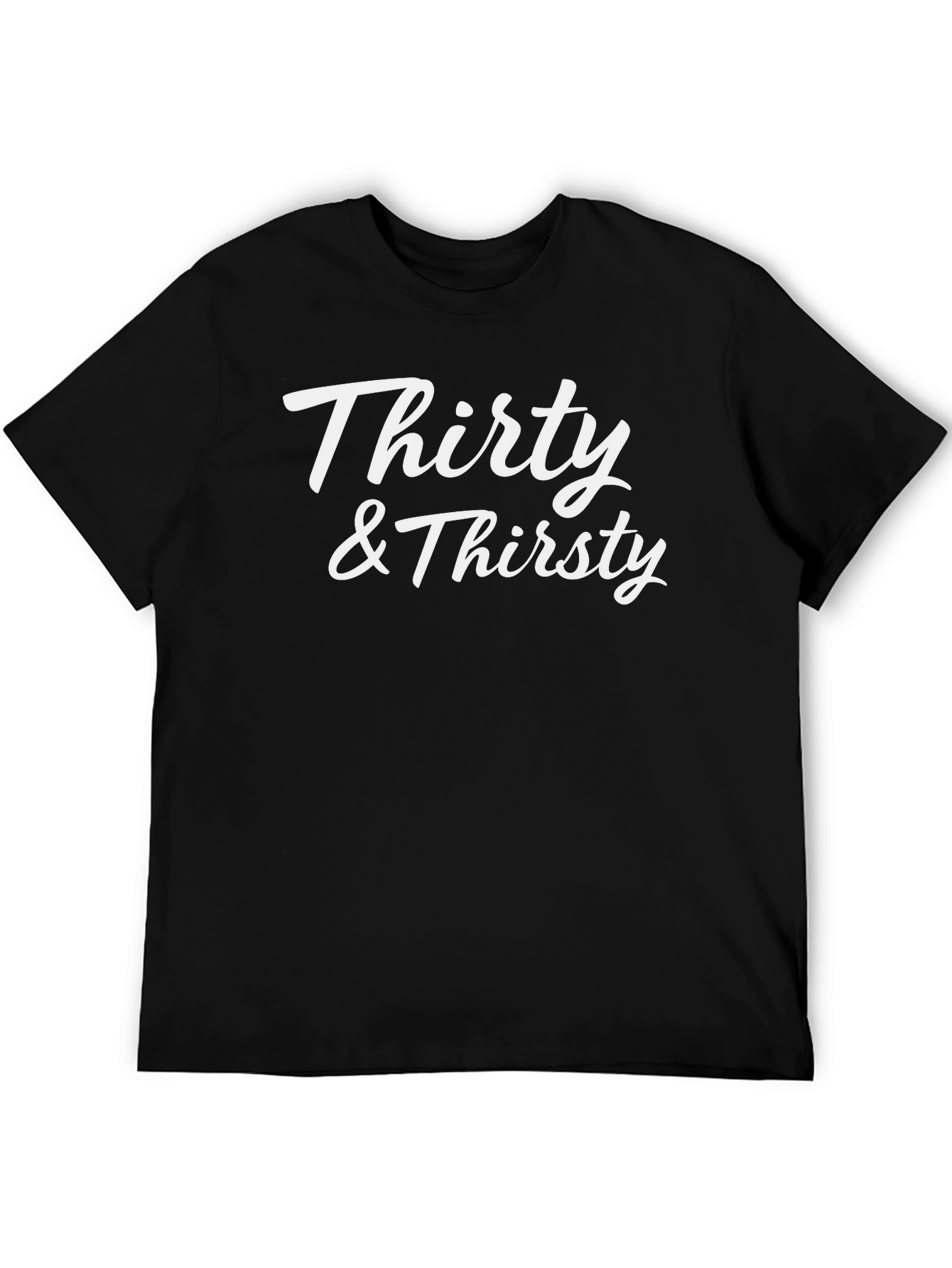 Black Thirty & Thirsty Graphic T-Shirt - Unisex view 5