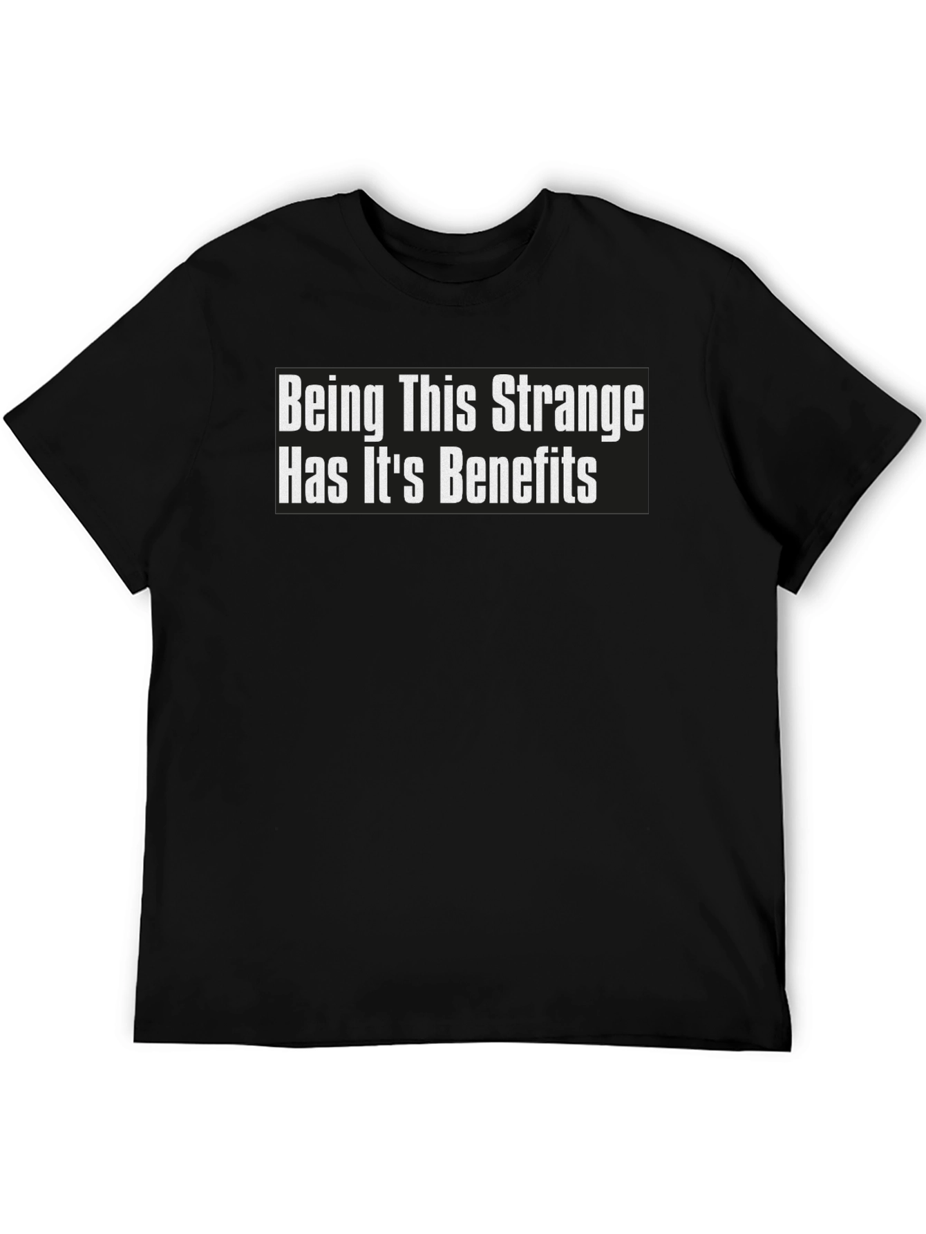 Black Being This Strange Benefits T-Shirt view 5