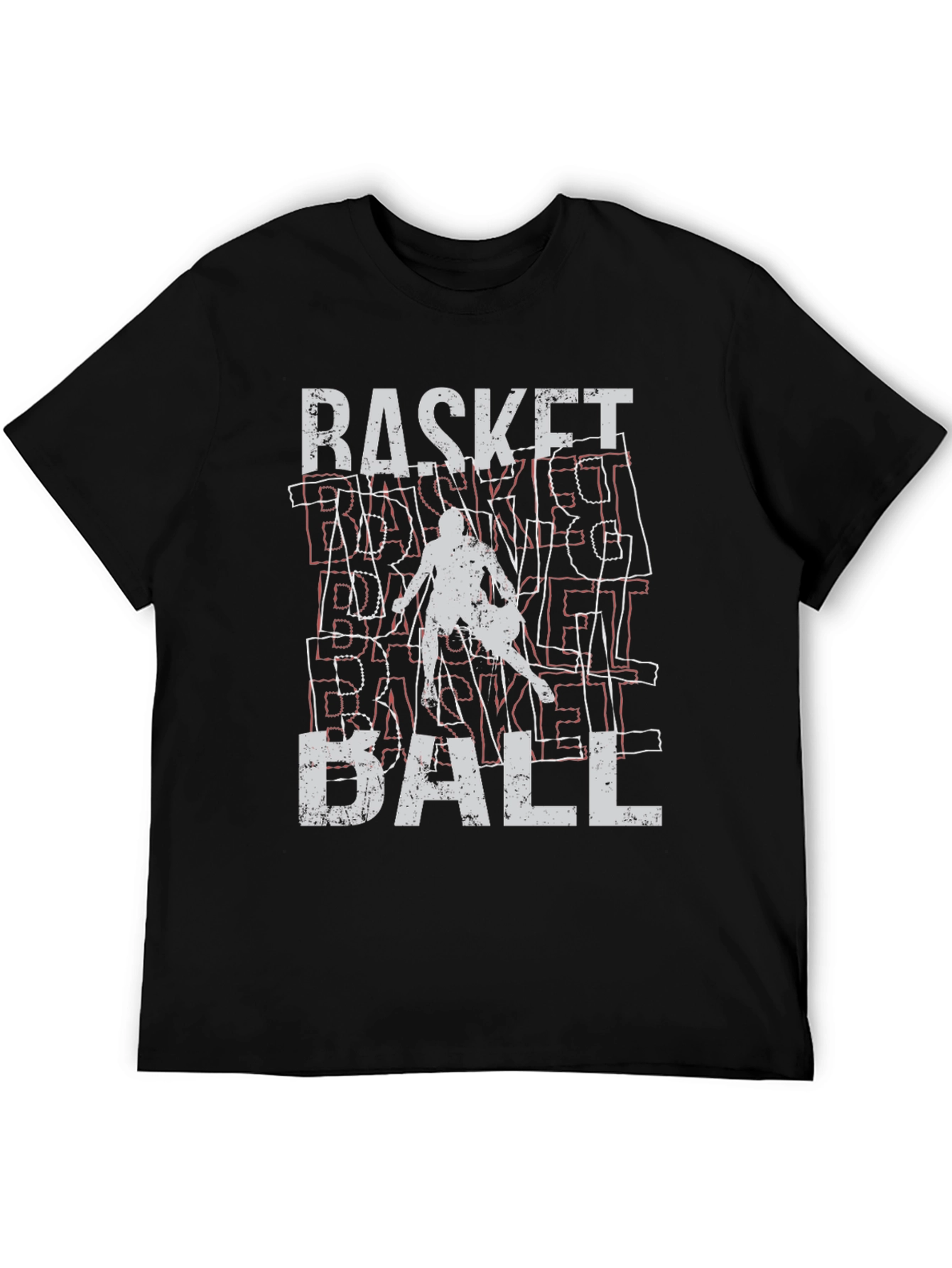Black Basketball Graphic Tee - Stylish & Sporty view 5
