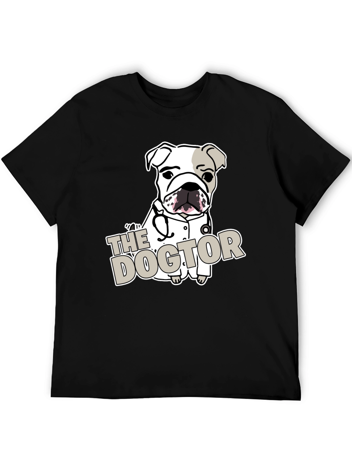 Black Dog Doctor T-Shirt: Cute Animal Lover Tee view 5