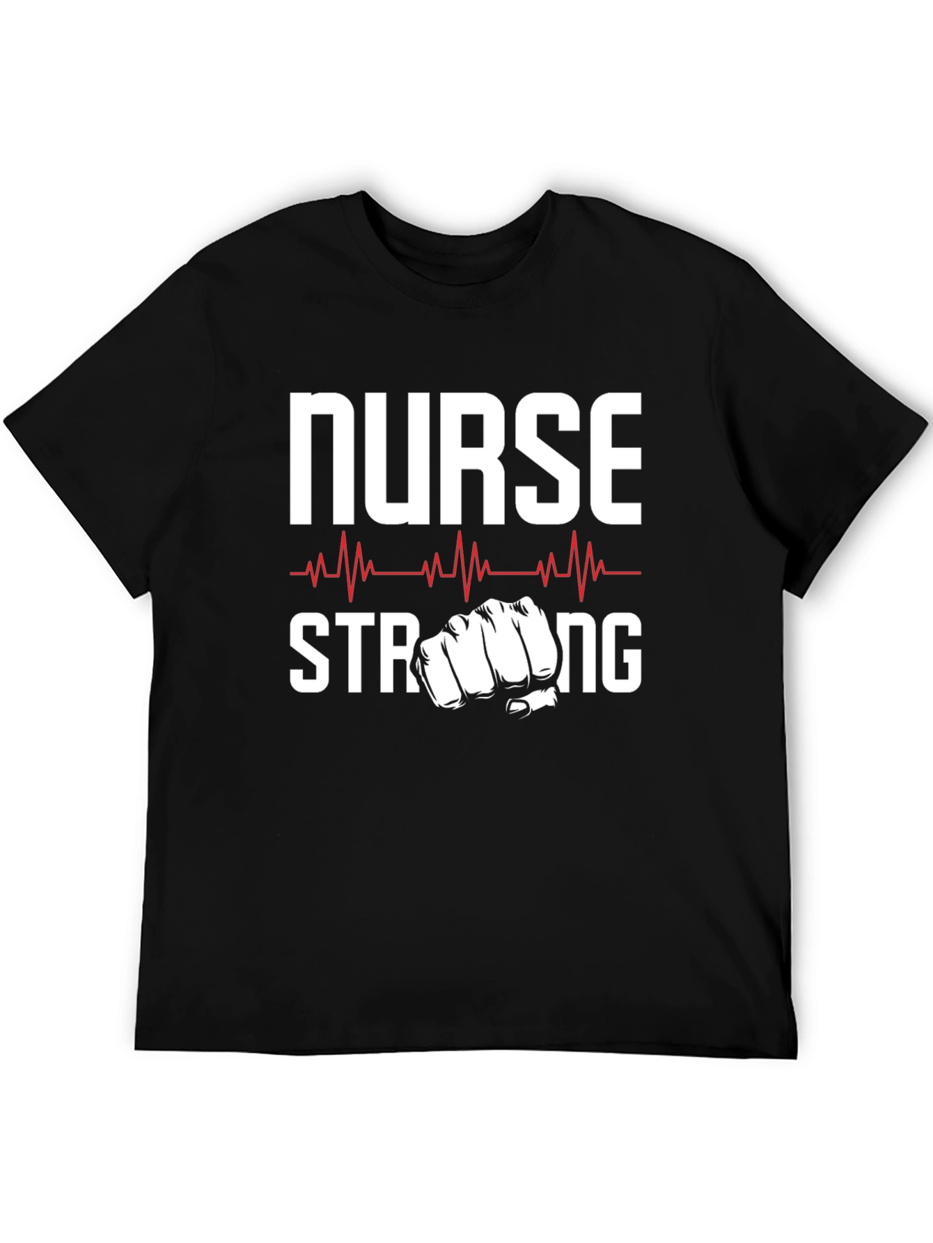 Black Nurse Strong Graphic Tee view 5