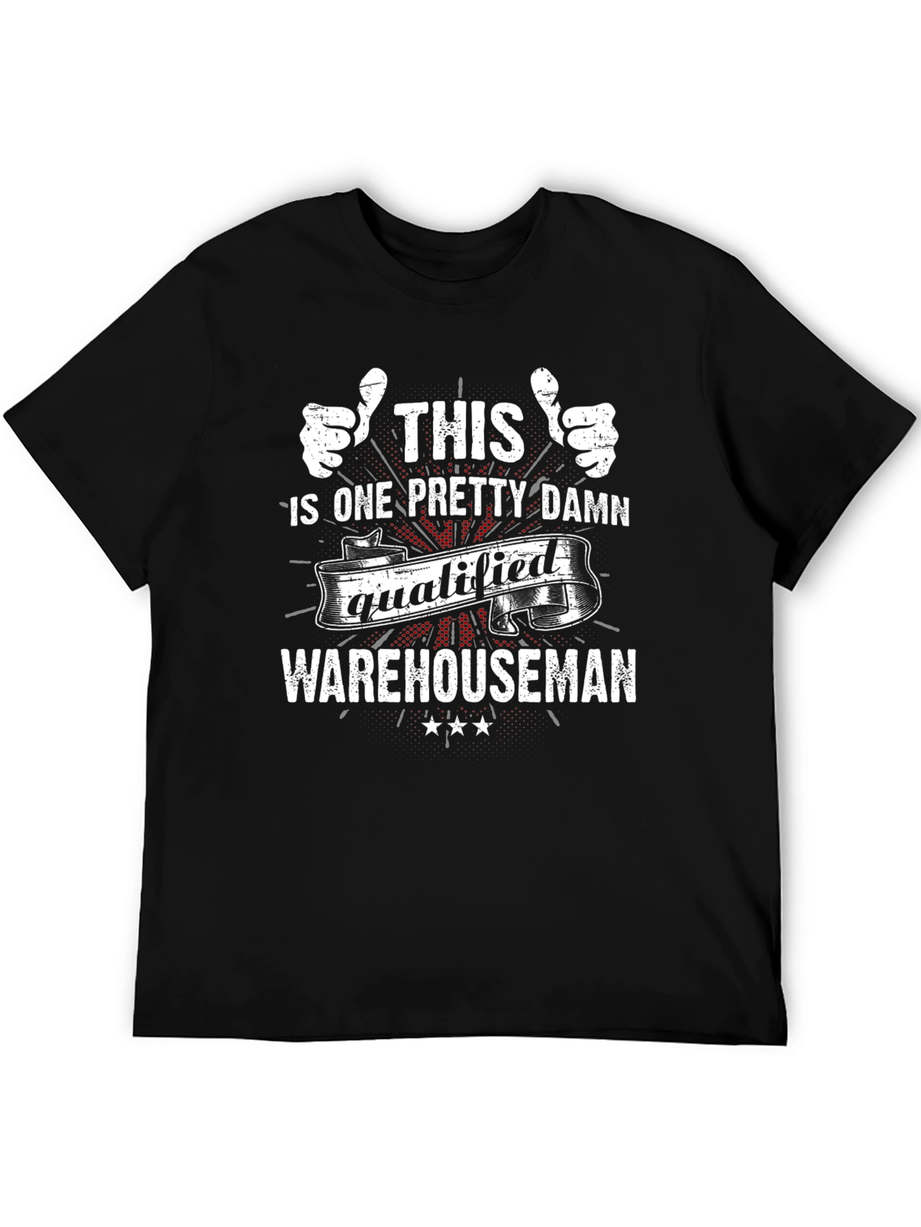 Black Qualified Warehouseman Graphic Tee view 5