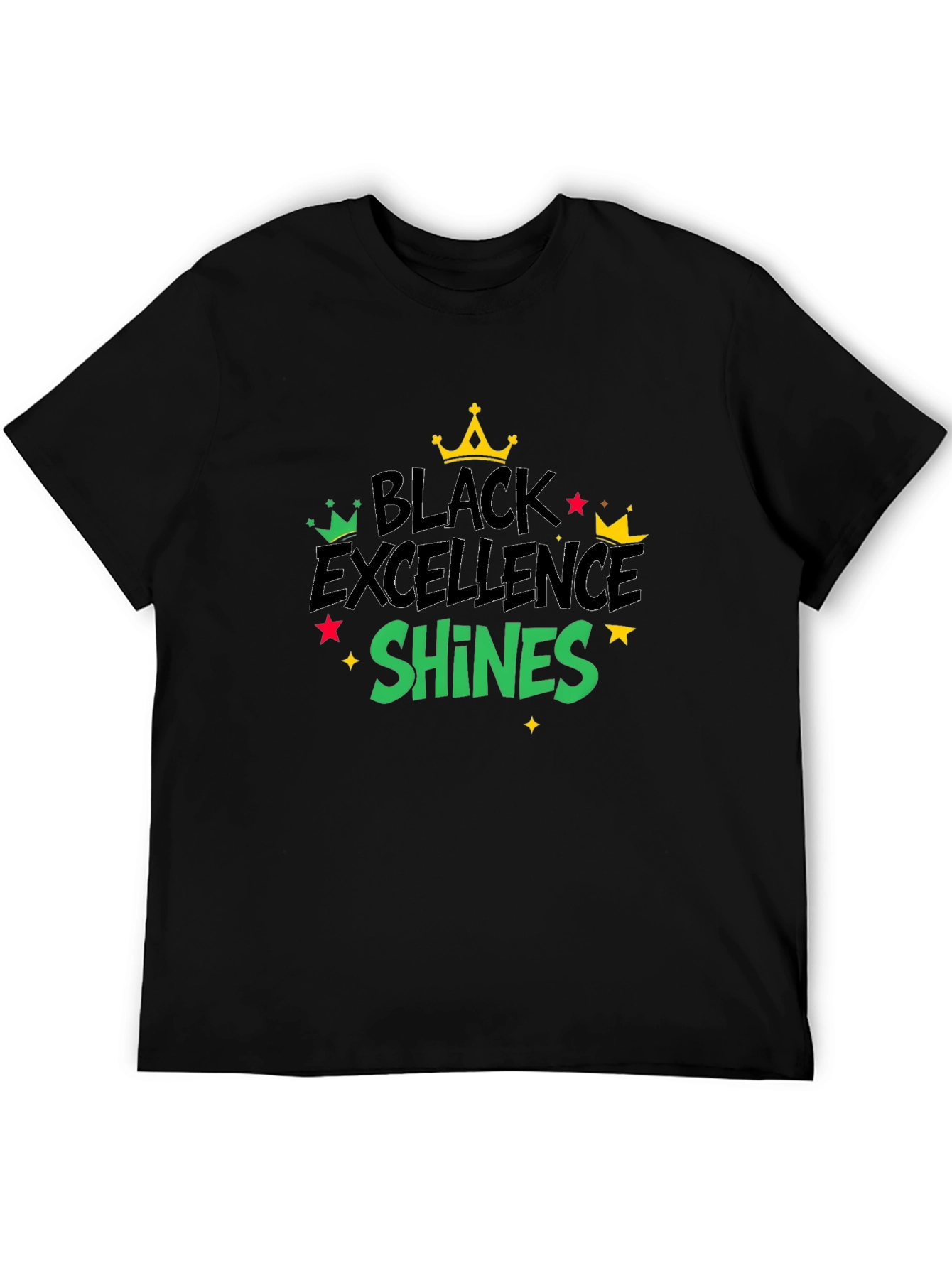 Black Black Excellence Shines Graphic Tee view 5