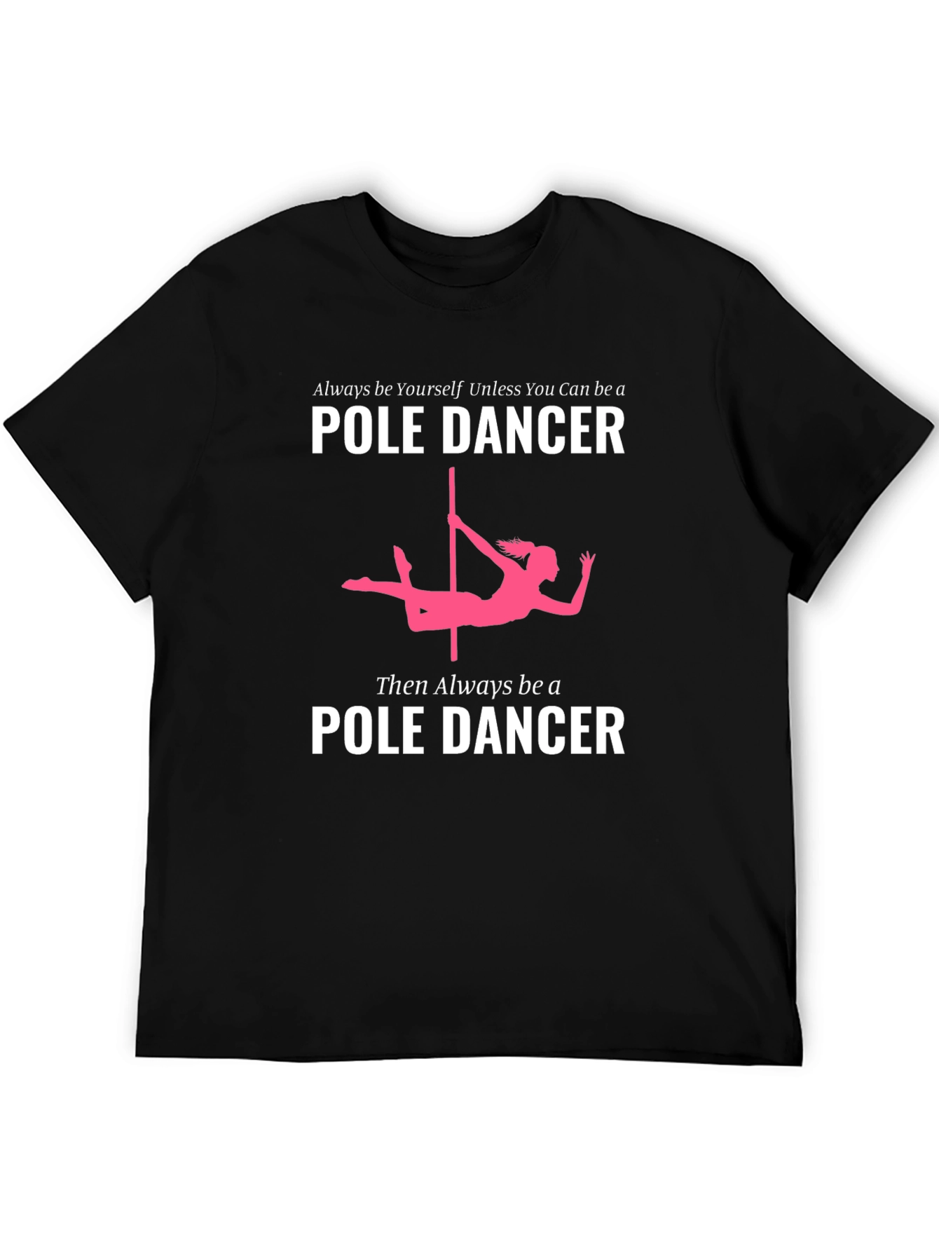 Black Pole Dancer Graphic T-Shirt - Novelty Tee view 5