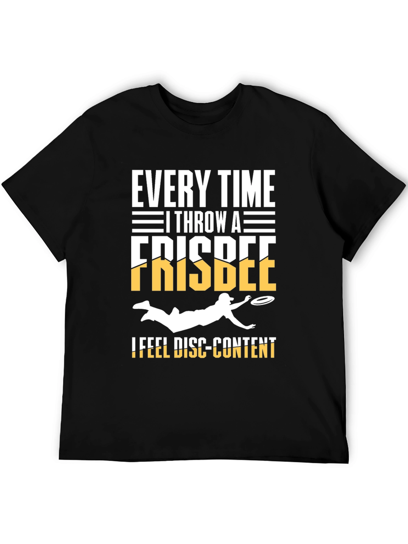 Black Funny Ultimate Frisbee T-Shirt view 5