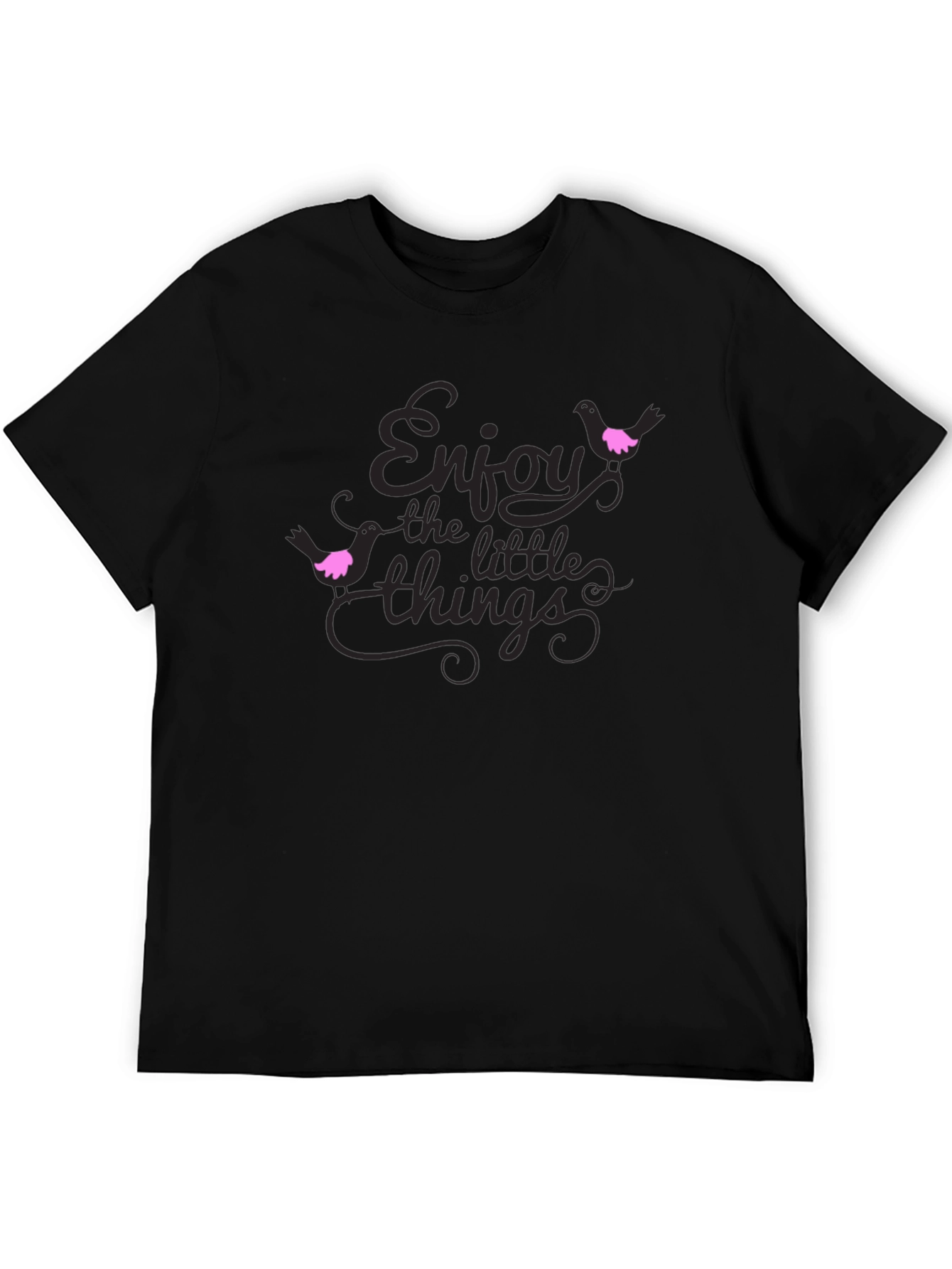 Black Enjoy the Little Things Graphic Tee view 5