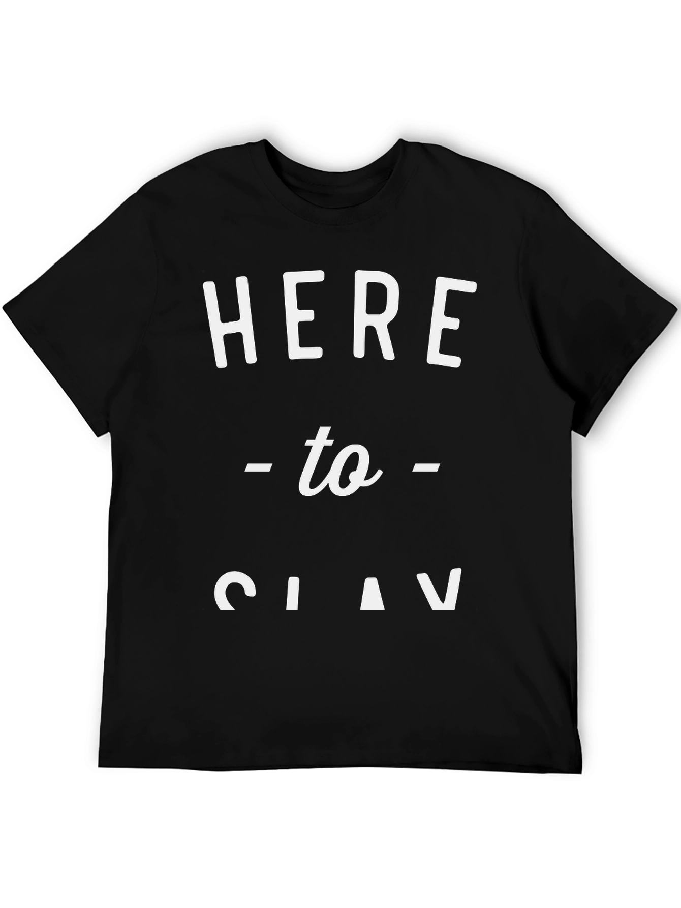 Black Here to Slav T-Shirt Funny Graphic Tee view 5
