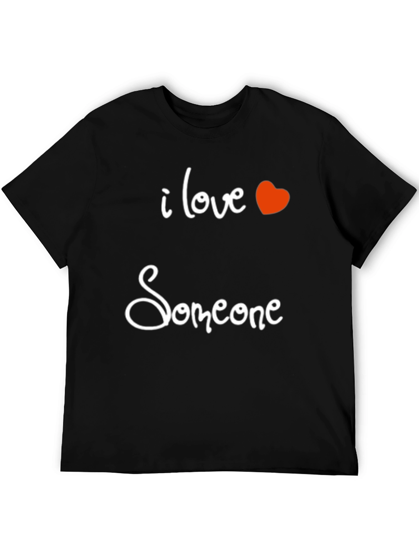 Black I Love Someone Graphic Tee - Soft & Stylish view 5