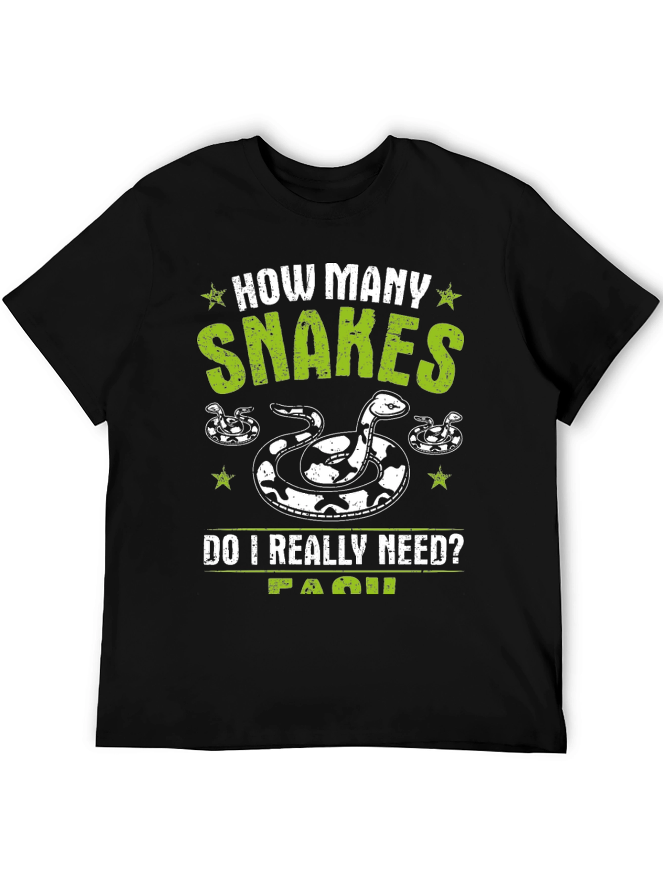 Black Snakes Graphic T-Shirt - Novelty Reptile Lover Tee view 5
