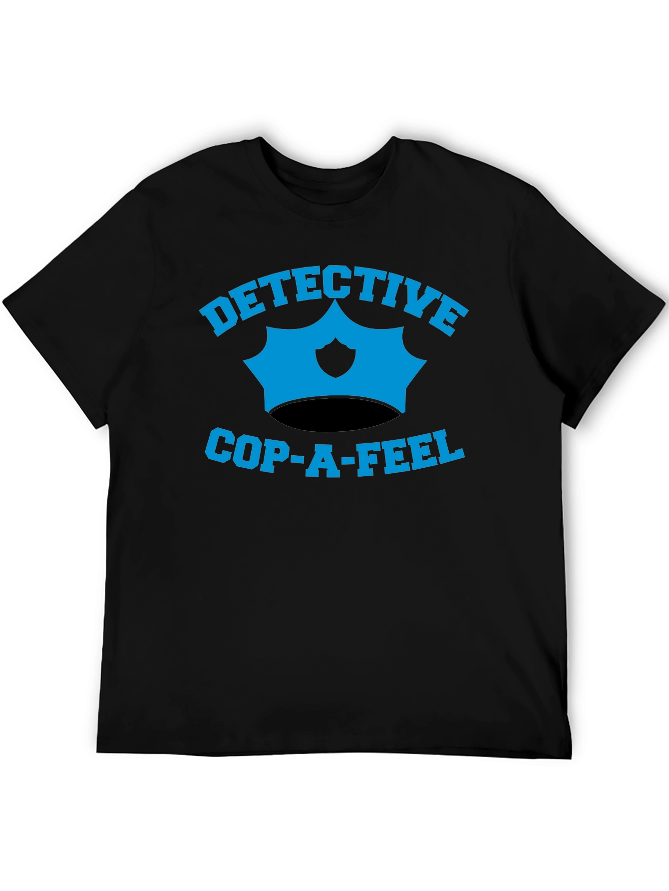 Black Detective Cop-A-Feel Graphic T-Shirt view 5