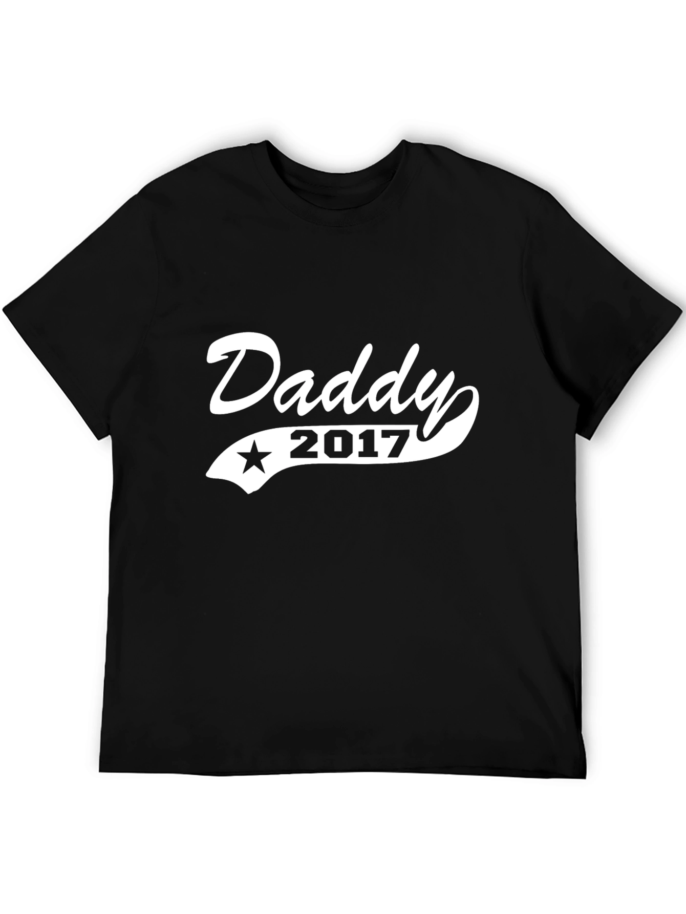 Black Daddy 2017 Black T-Shirt - Gift for New Dads view 5