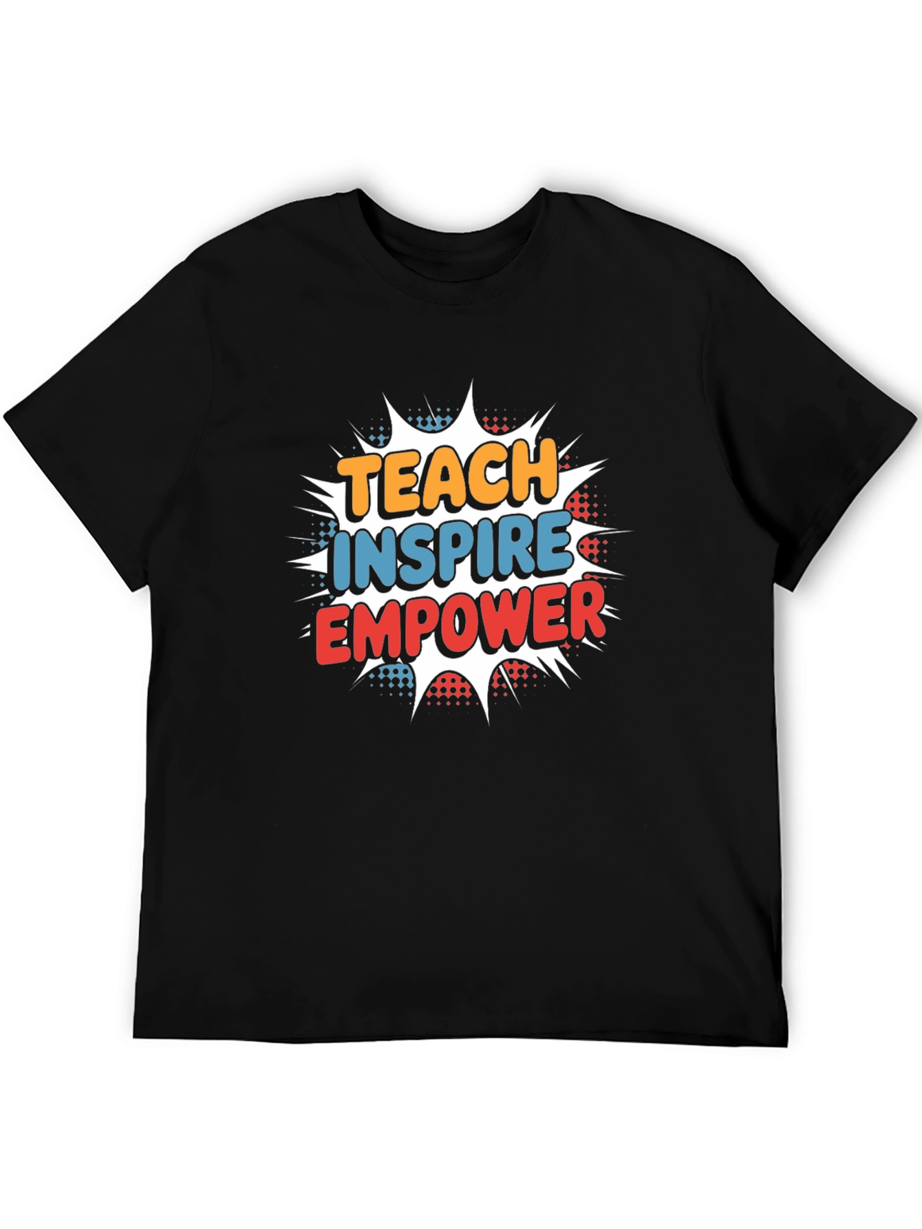 Black Teach Inspire Empower Graphic T-Shirt view 5