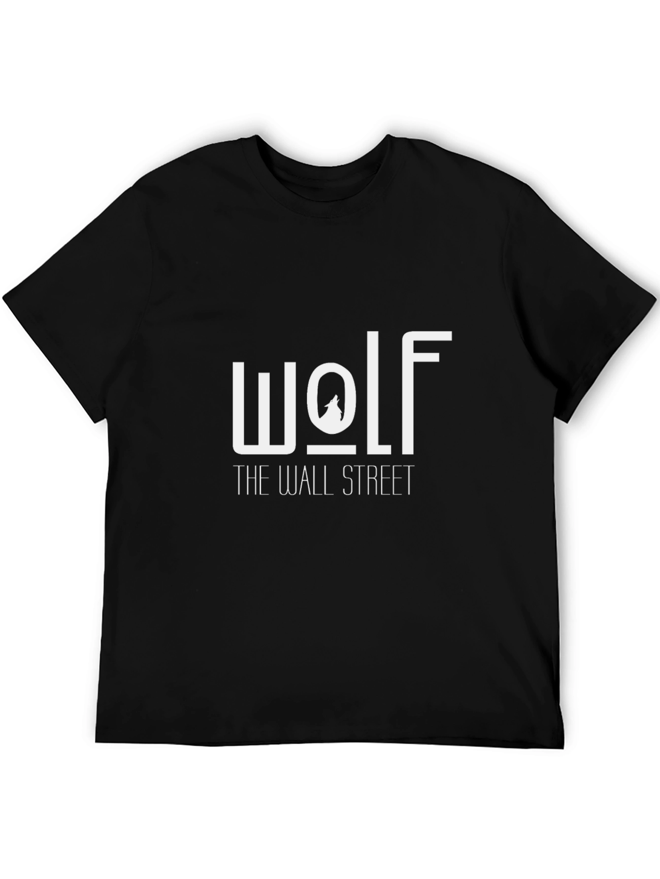 Black Wolf of Wall Street Graphic T-Shirt view 5