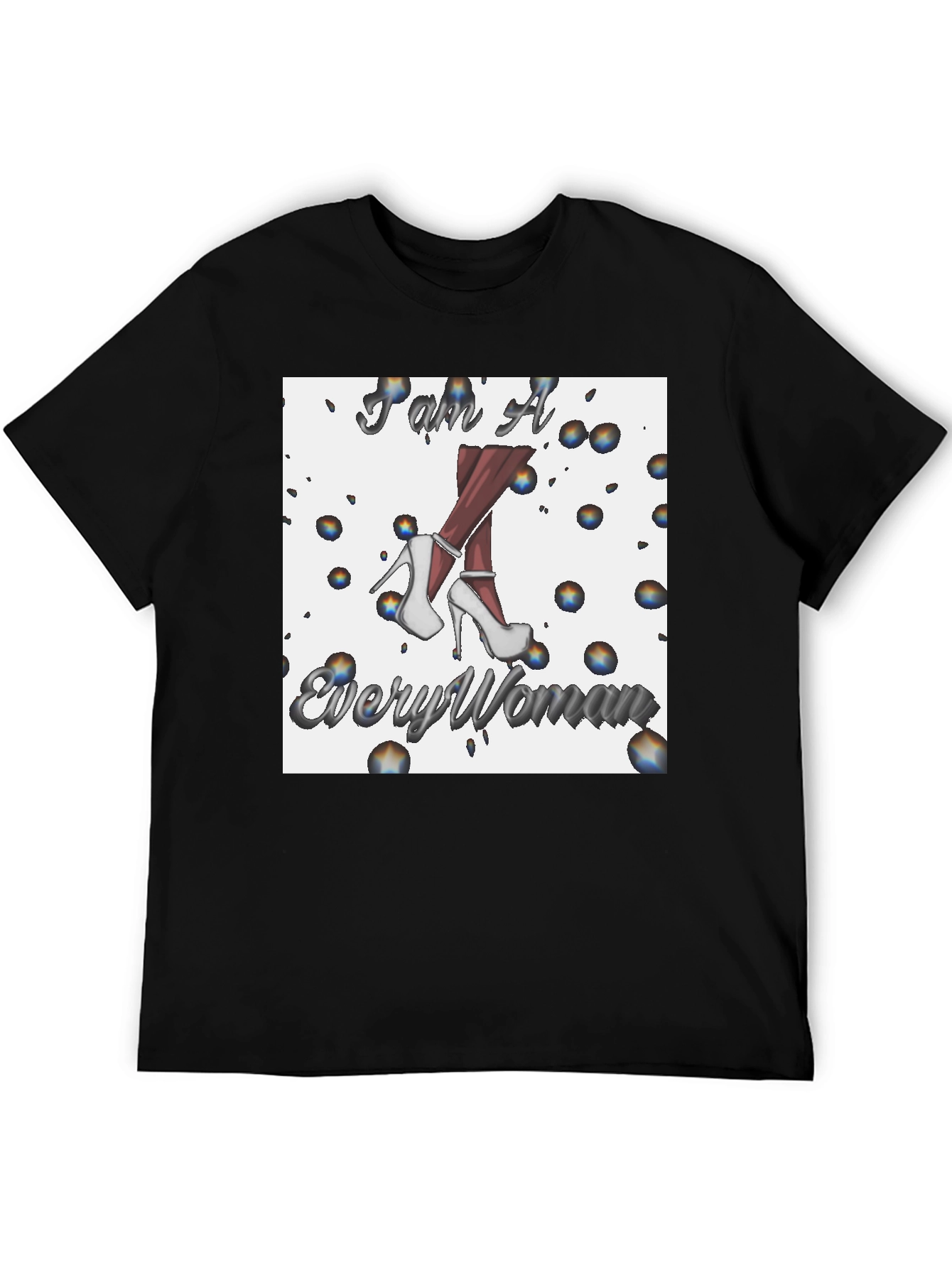 Black EveryWoman Graphic Tee - Black view 5