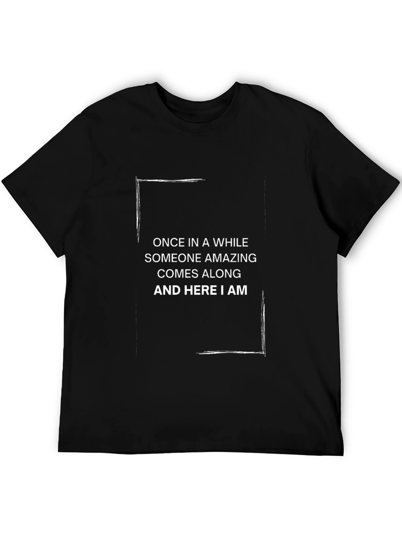 Black Amazing Tee: Once In A While T-Shirt view 5