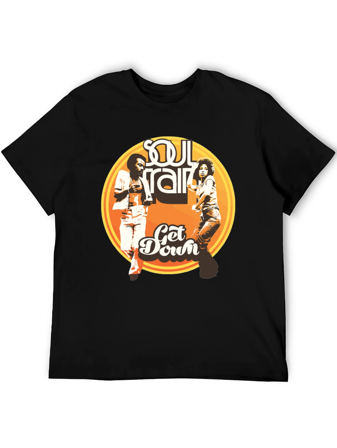Black Soul Train Get Down Black T-Shirt view 5