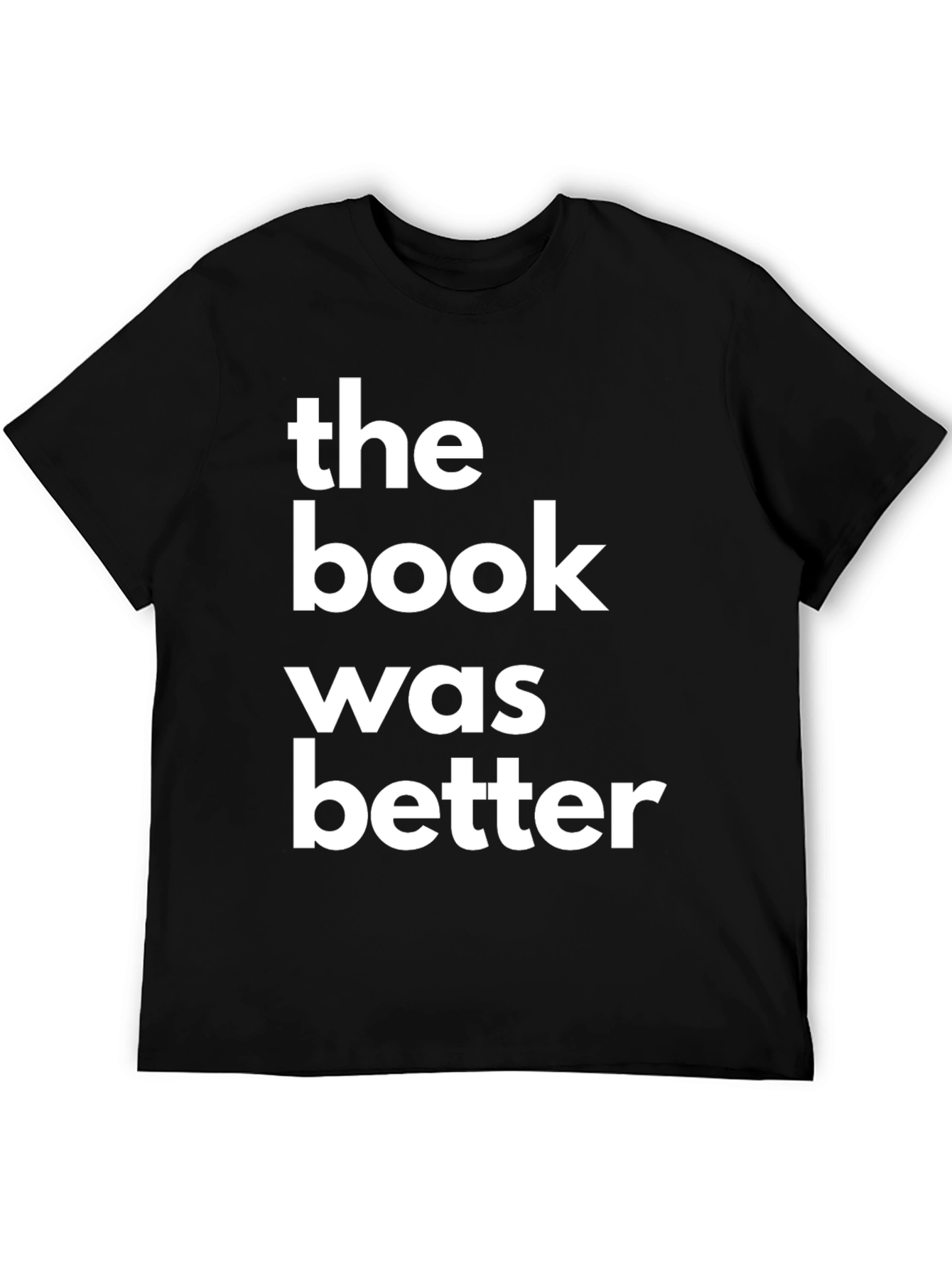 Black The Book Was Better Graphic Tee view 5