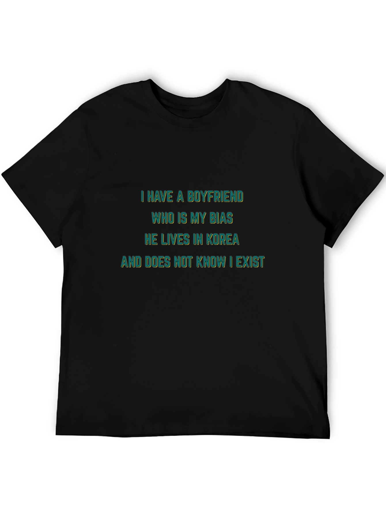 Black Boyfriend Bias Novelty T-Shirt view 5