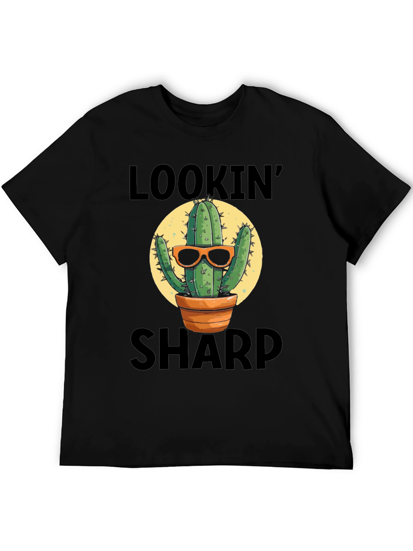 Black Lookin' Sharp Cactus T-Shirt - Unisex view 5