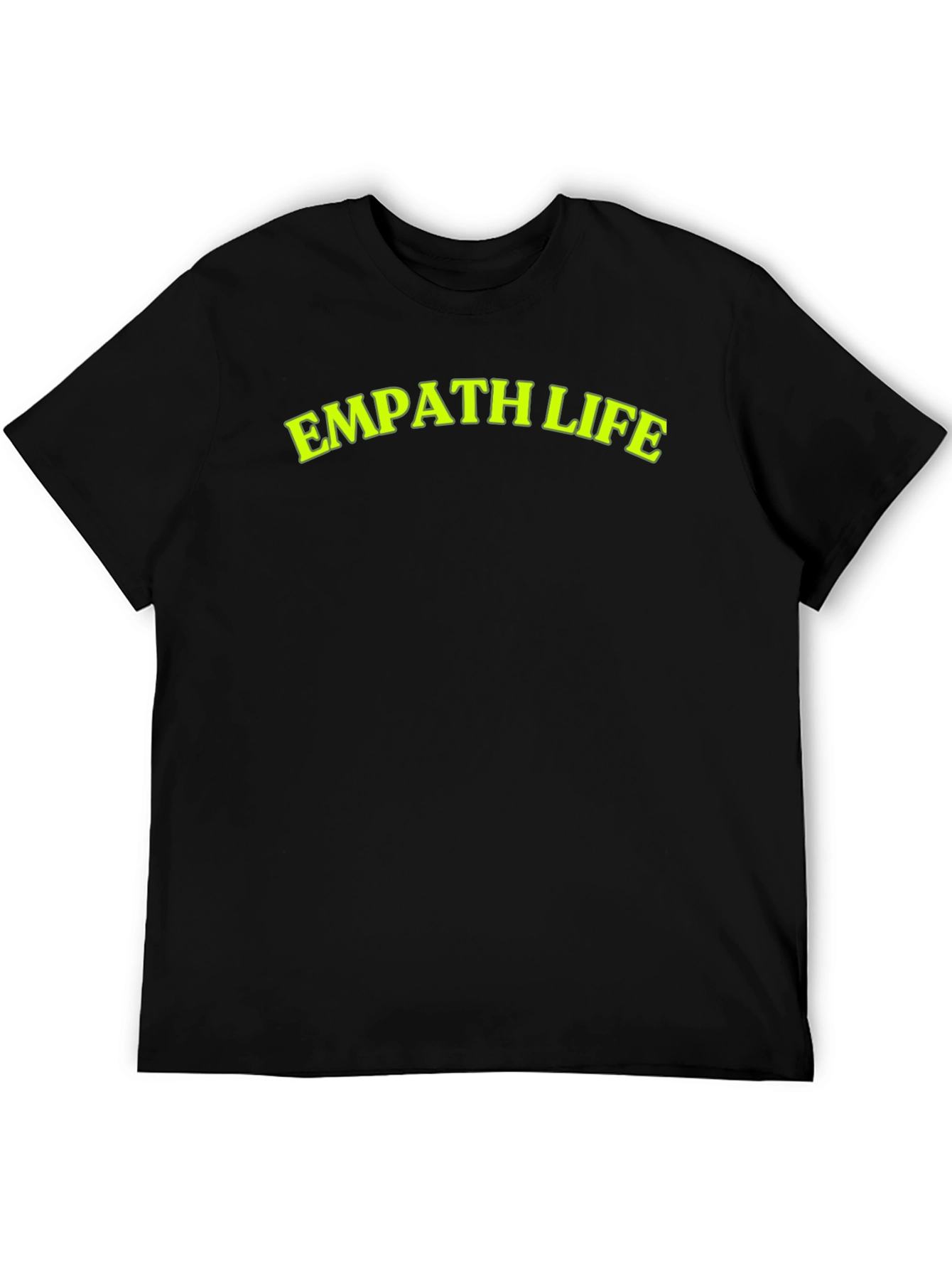 Black Empath Life Black T-Shirt - Bold Statement Tee view 5