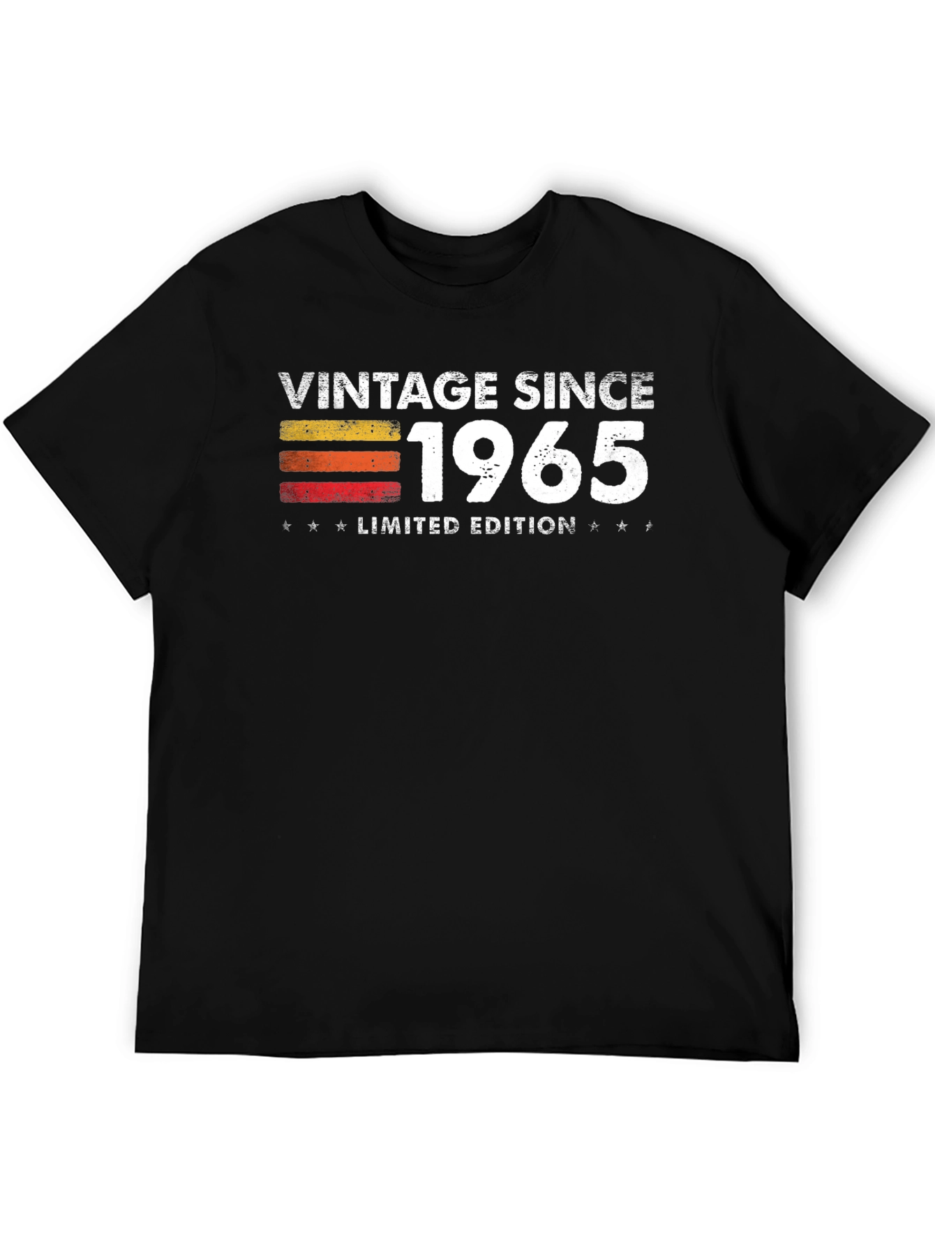 Black Vintage Since 1965 Limited Edition Black T-Shirt view 5