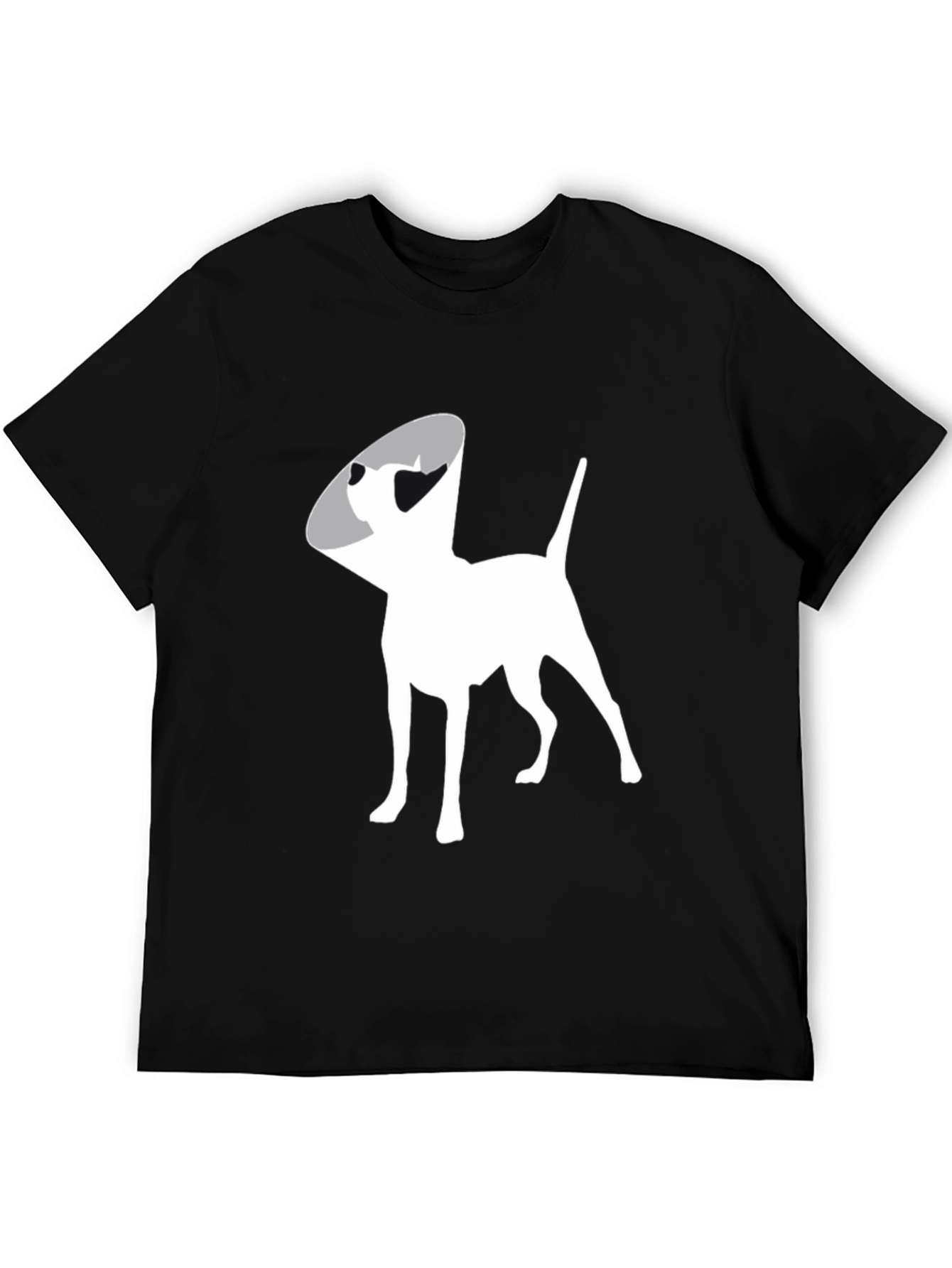 Black Dog Cone Graphic Tee - Black Cotton Comfort view 5