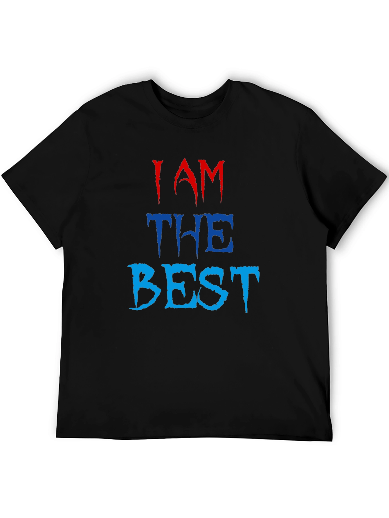 Black I AM THE BEST Graphic Tee view 5