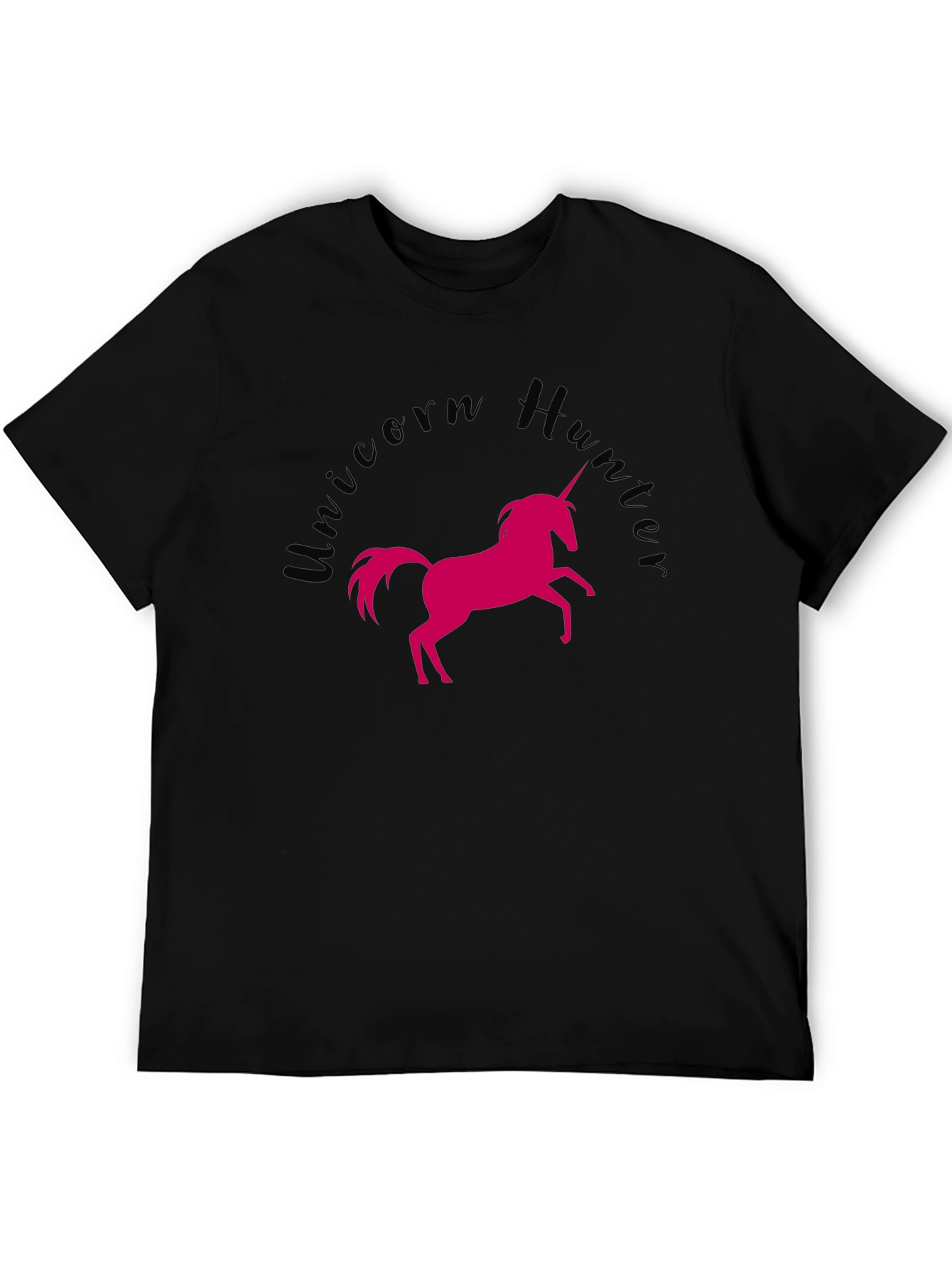 Black Unicorn Hunt Black Graphic Tee view 5
