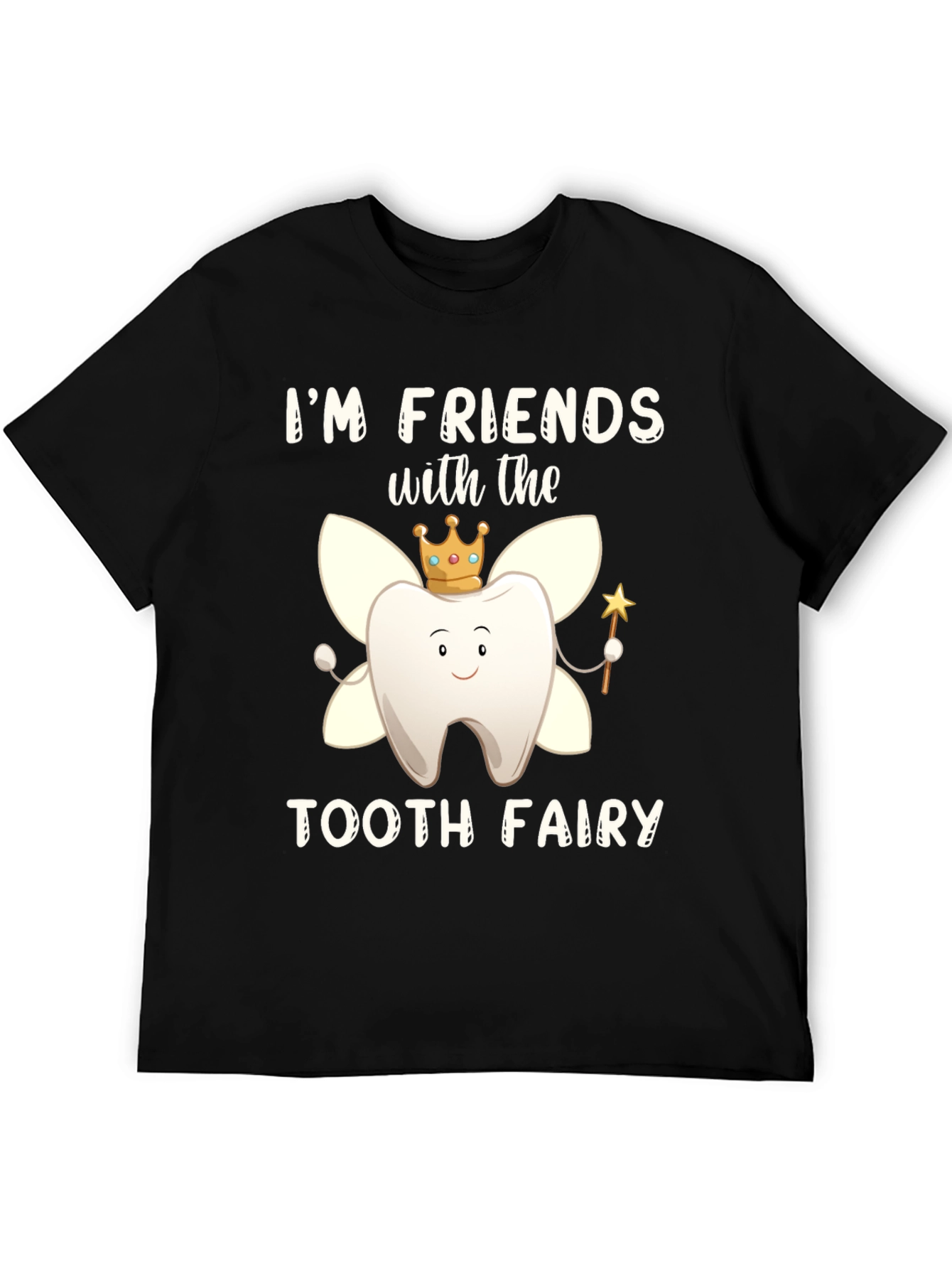 Black Tooth Fairy Friend Graphic Tee view 5