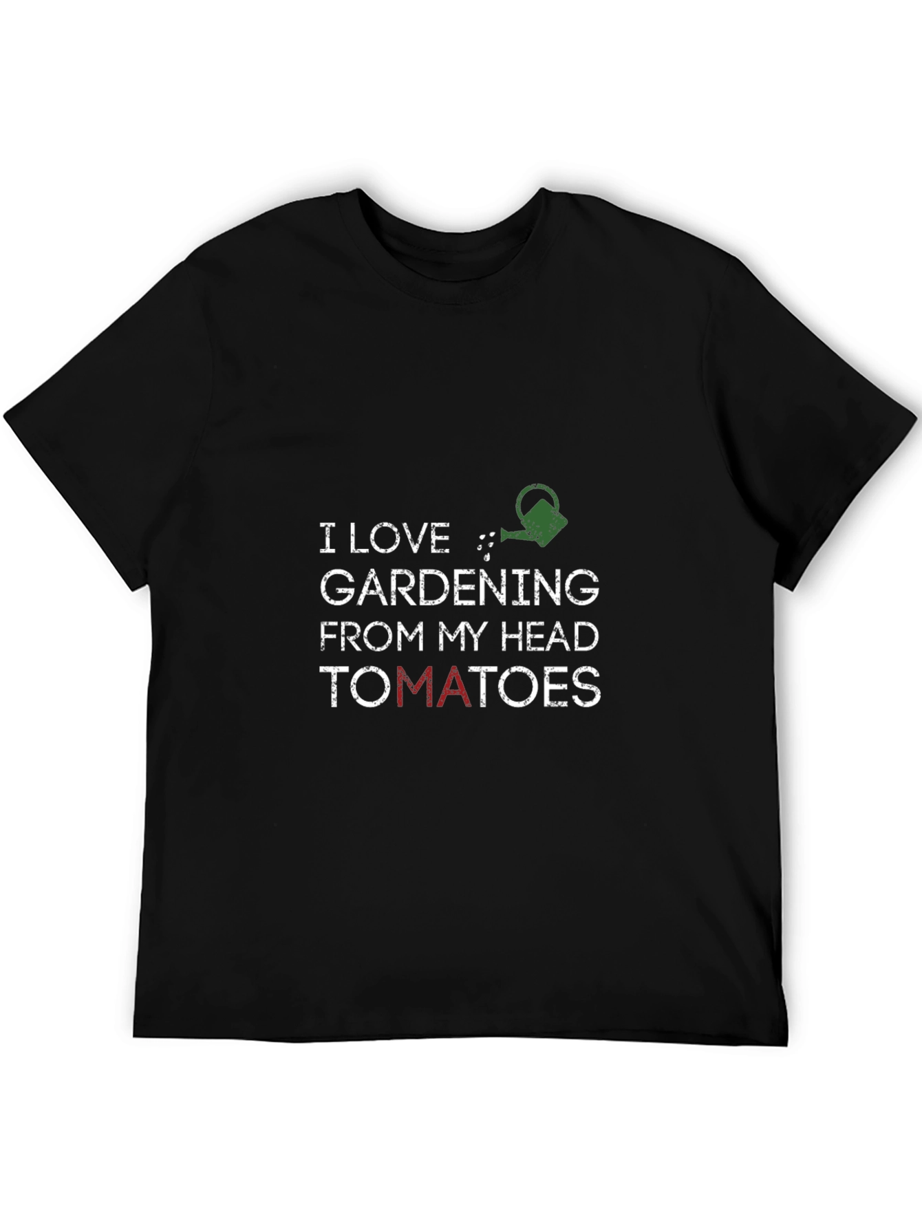 Black I Love Gardening T-Shirt - Funny Gardener Tee view 5