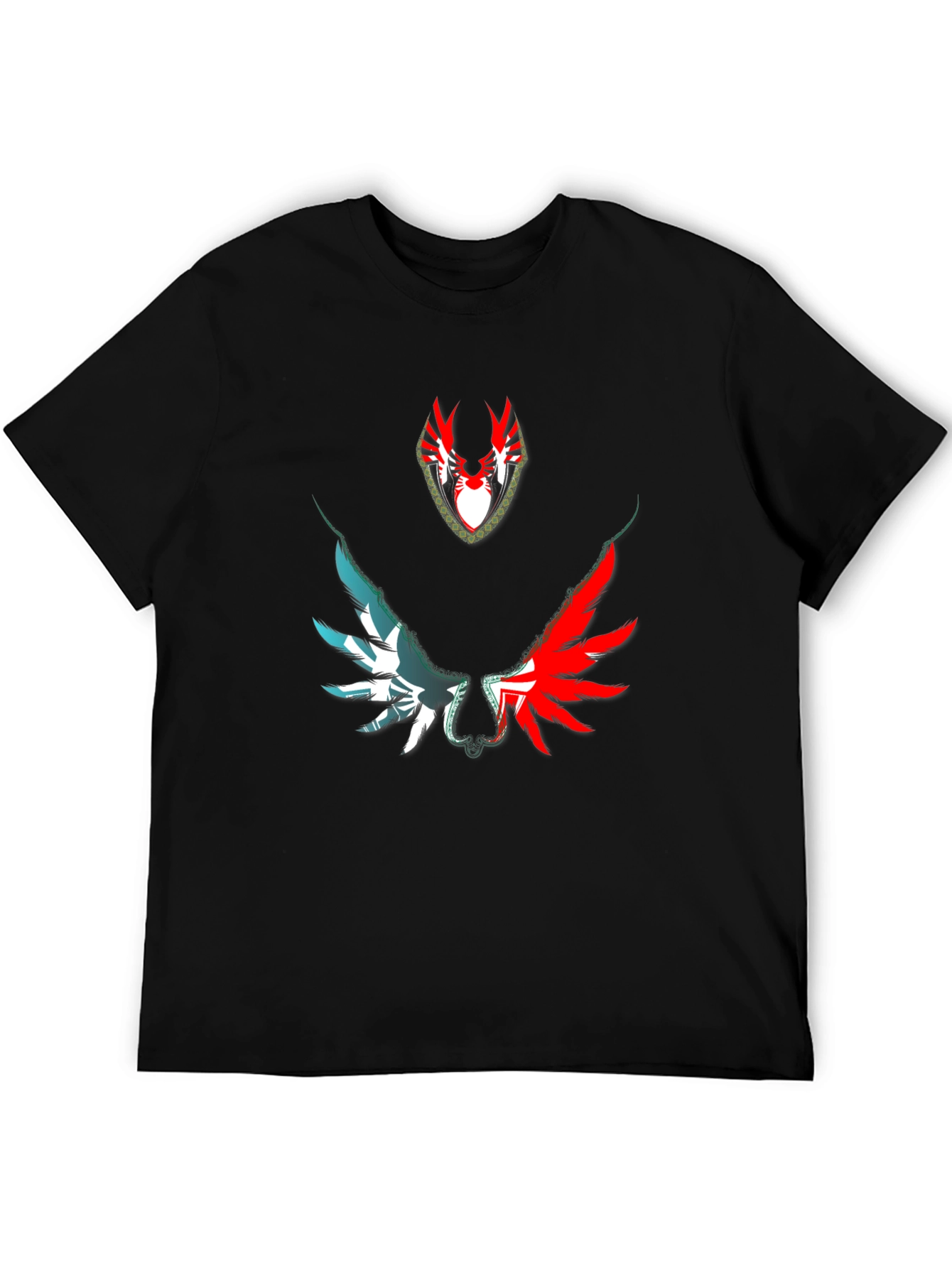 Black Winged Emblem Graphic Tee view 5