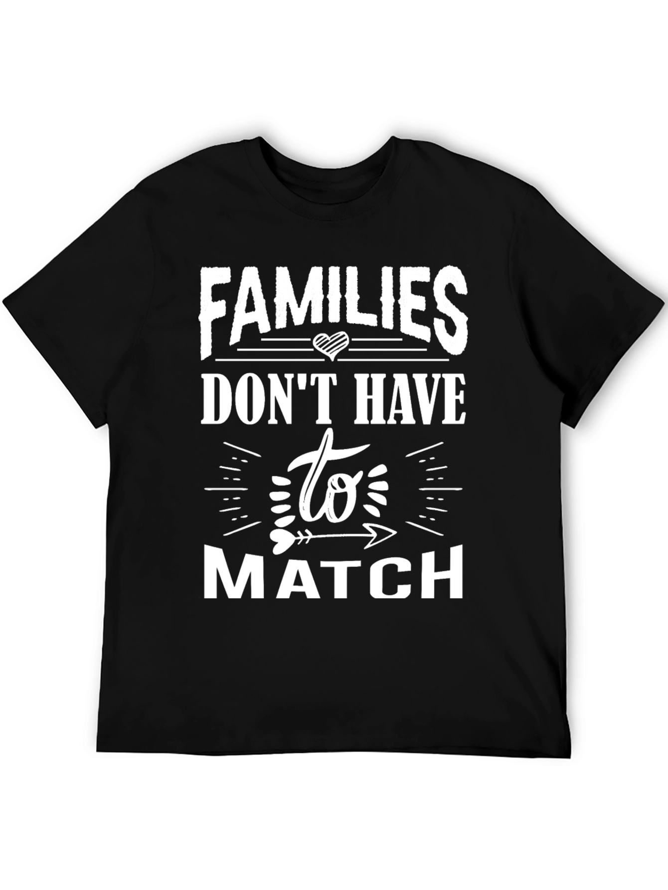 Black Families Don't Have to Match Graphic Tee view 5