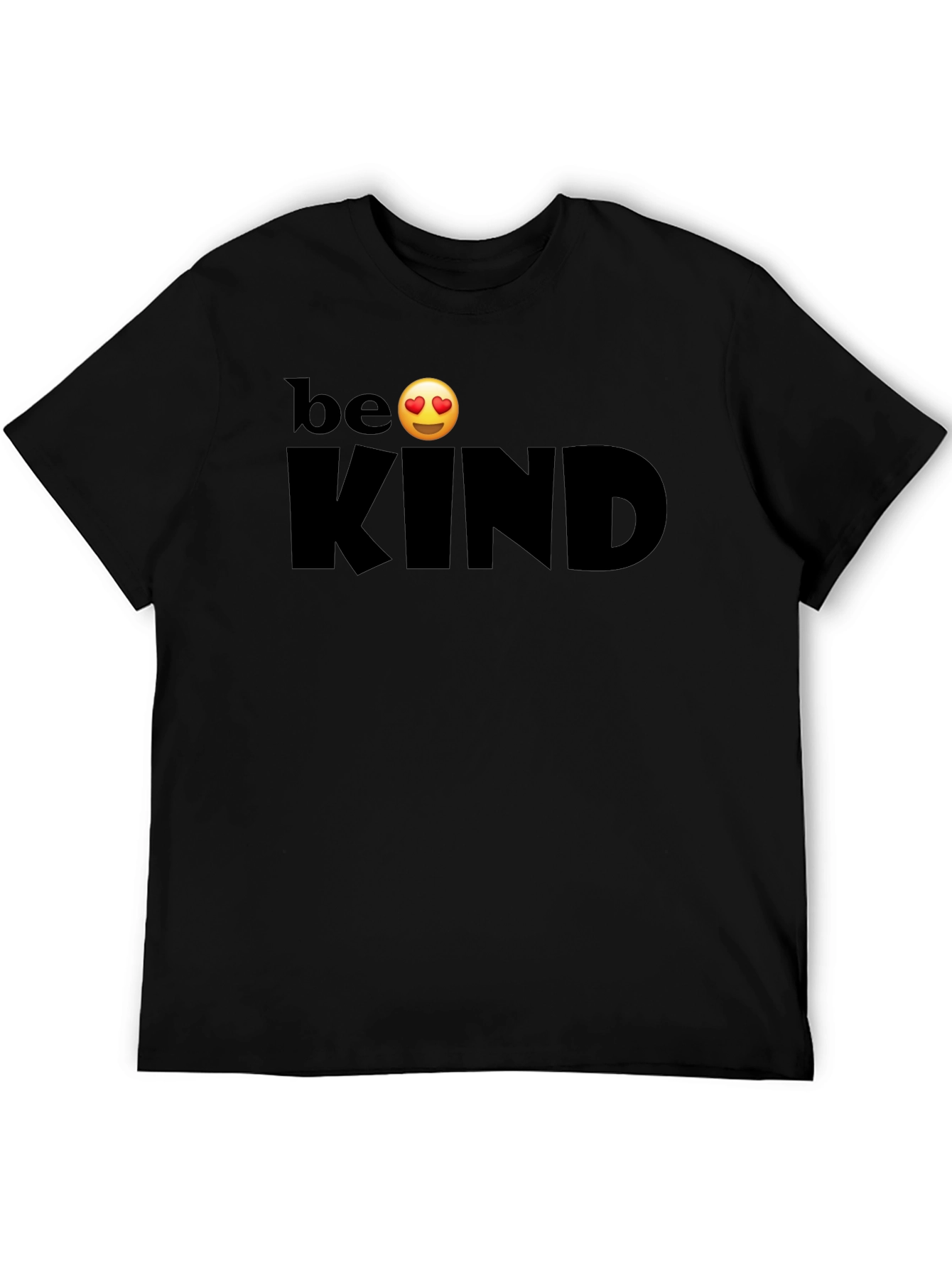 Black Be Kind T-Shirt - Black Graphic Tee view 5