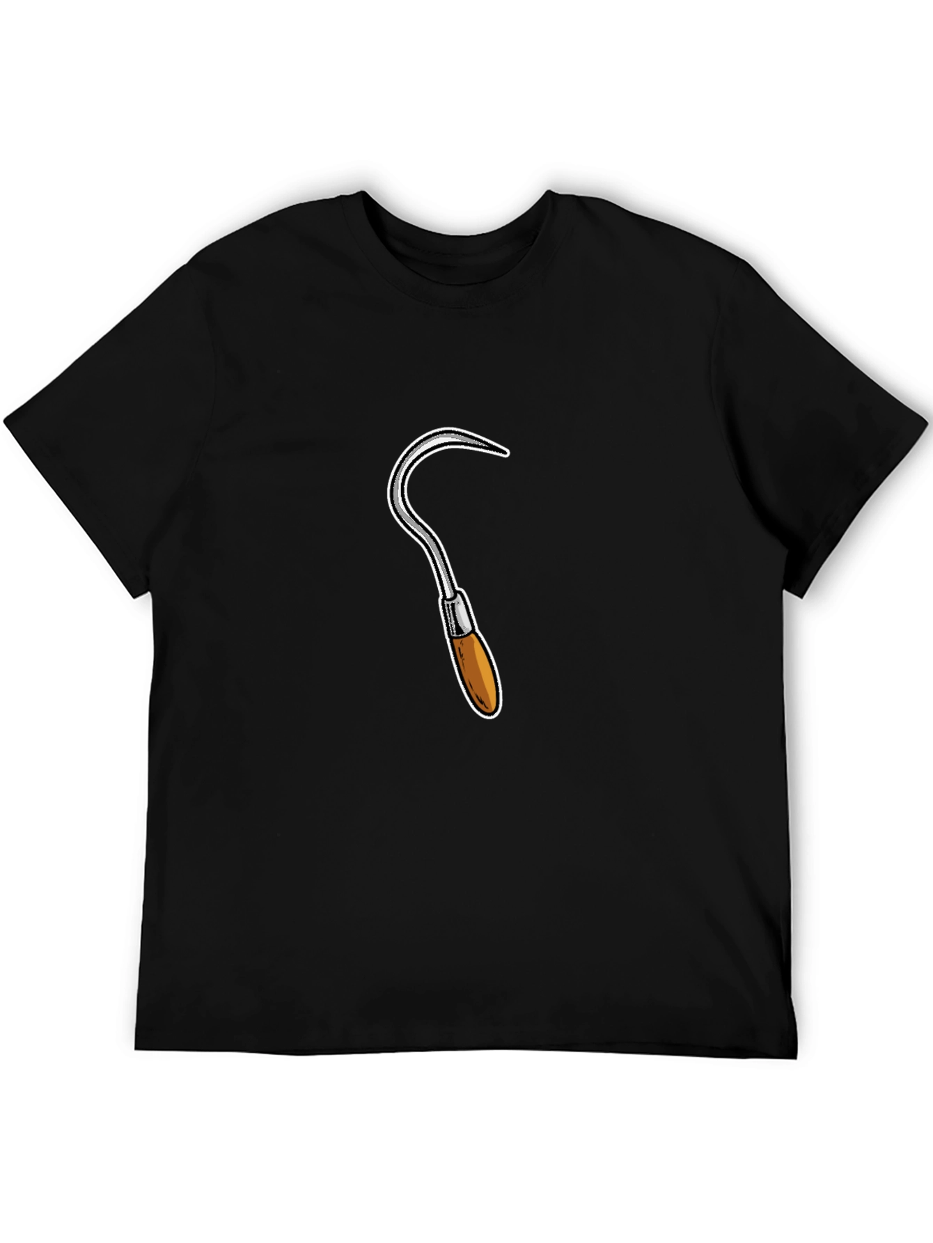 Black Novelty Hook Graphic Tee - Black view 5