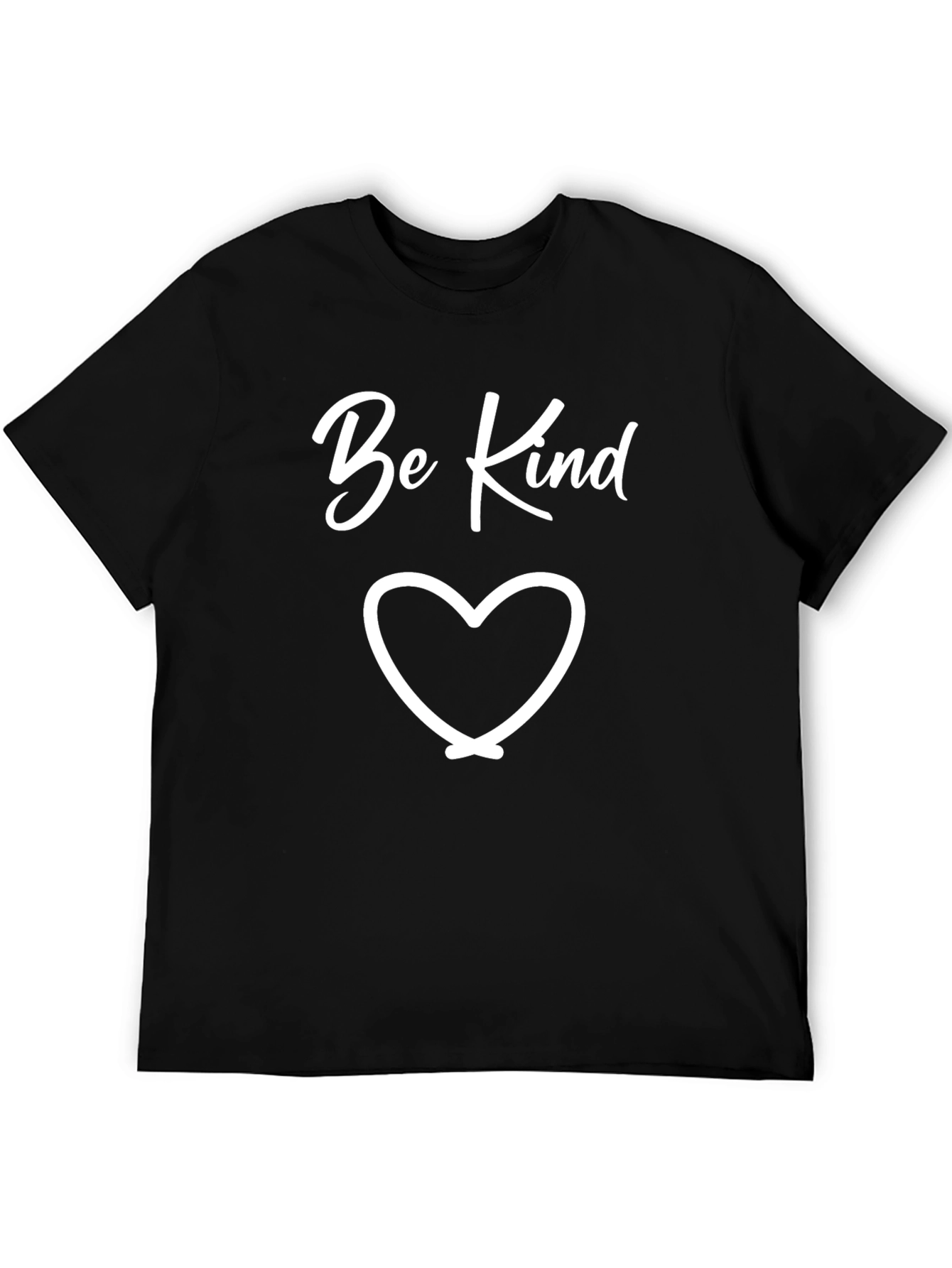 Black Be Kind Heart Graphic T-Shirt view 5