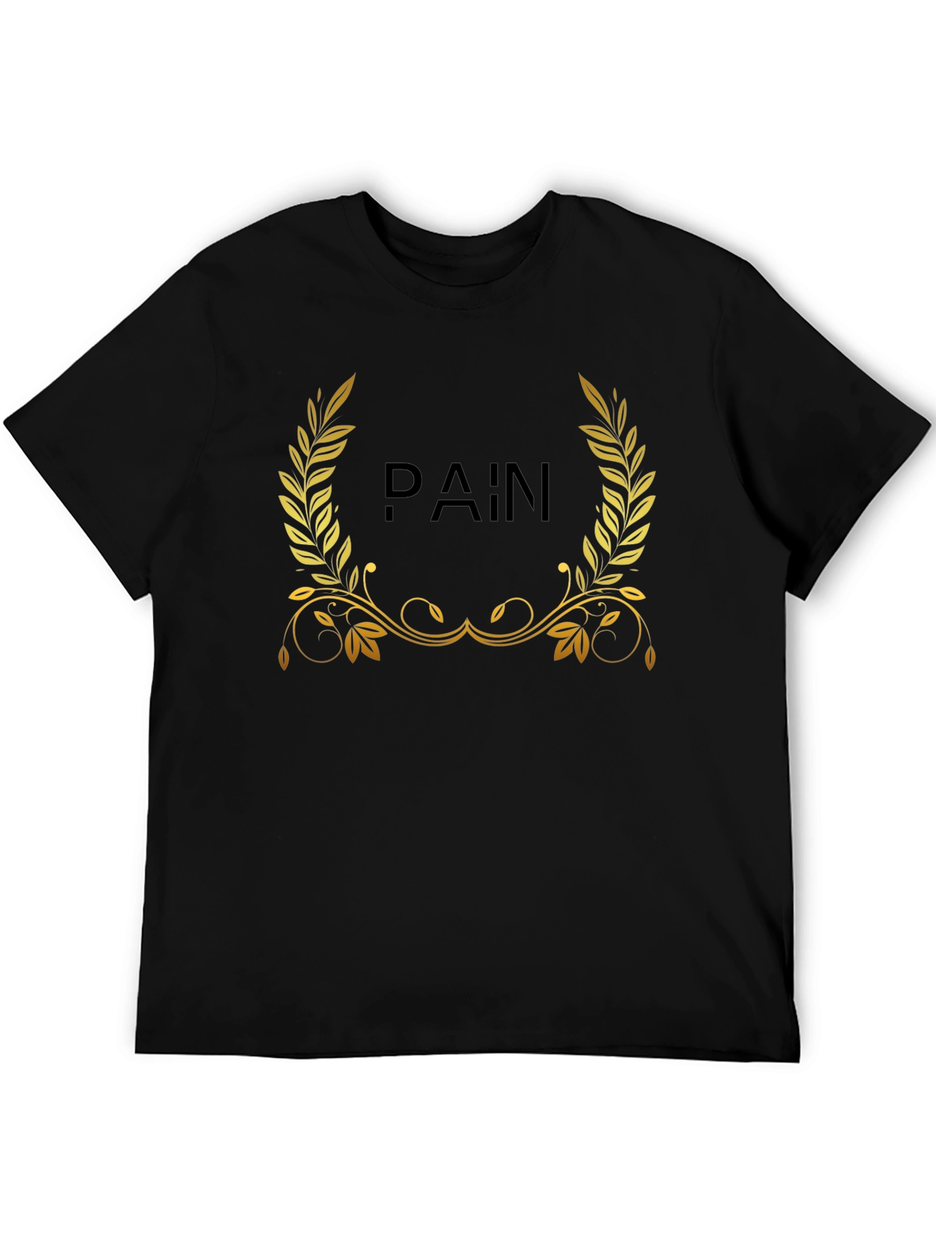Black Pain Wreath Graphic T-Shirt - Black view 5