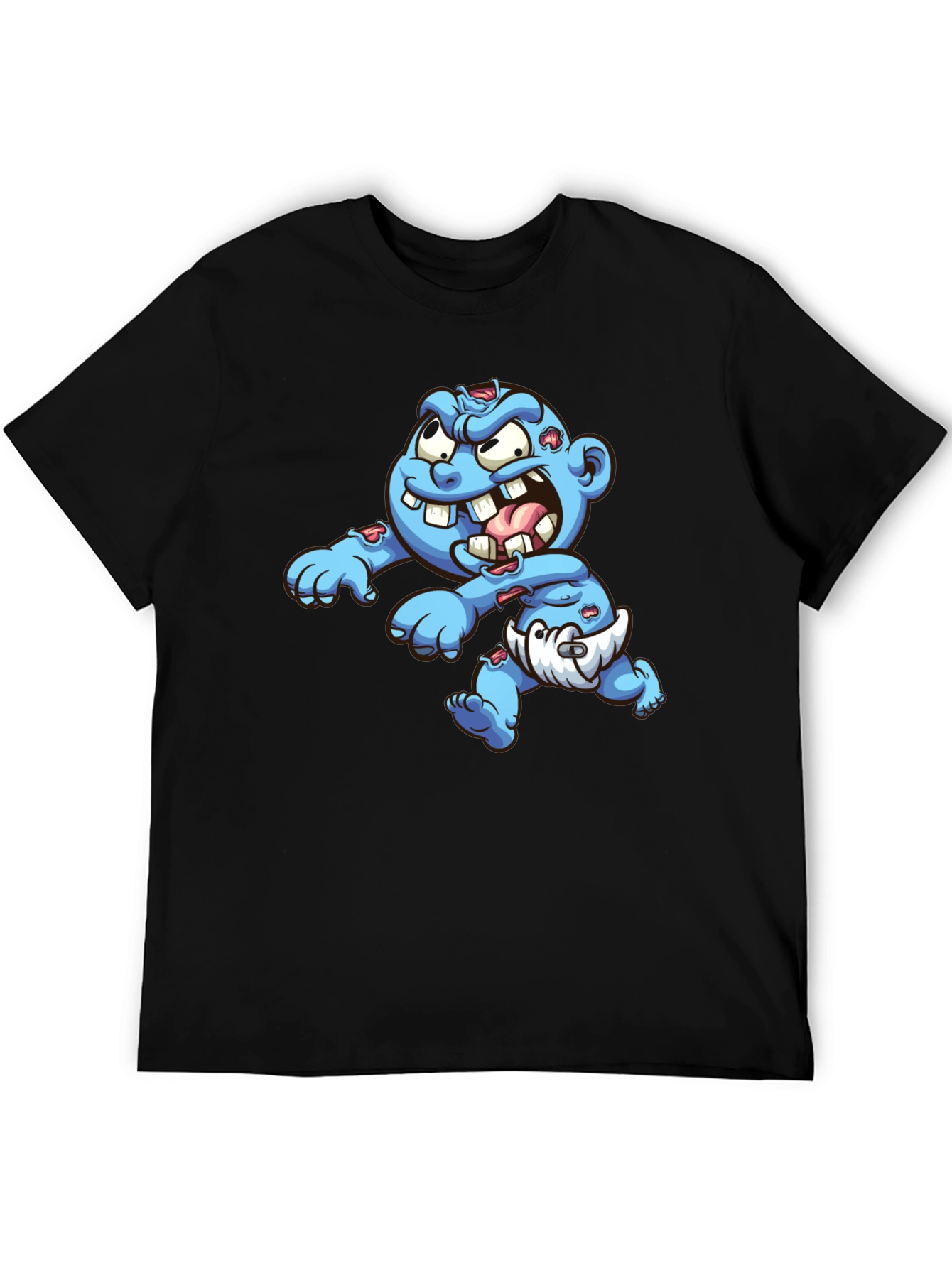 Black Zombie Baby T-Shirt - Black view 5