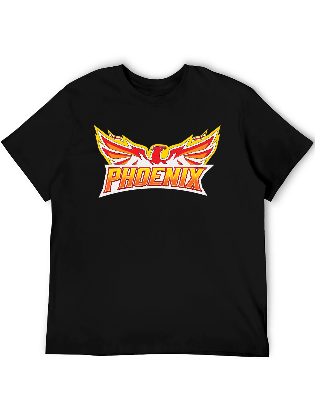 Black Phoenix Graphic T-Shirt - Black view 5