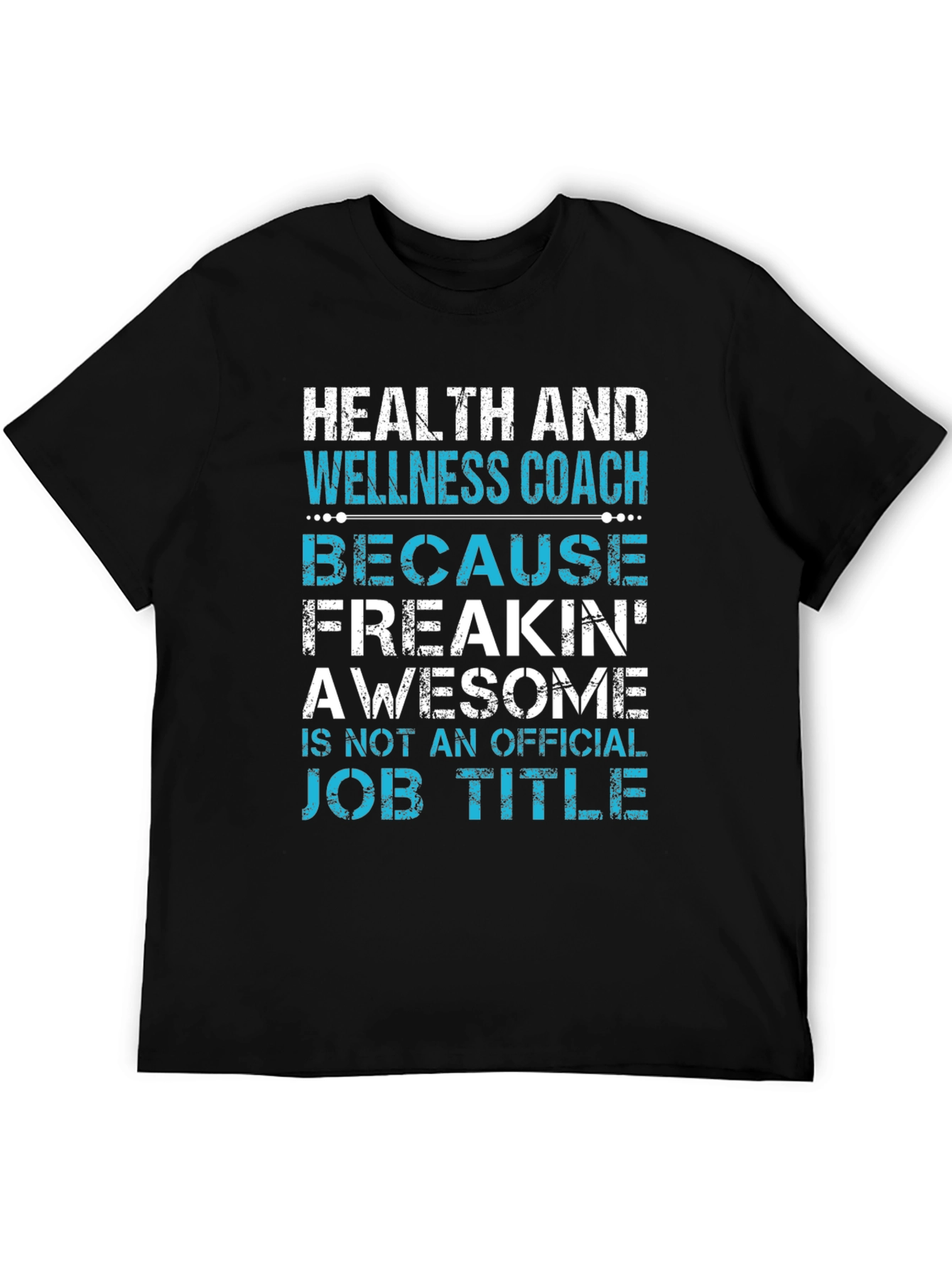 Black Health and Wellness Coach T-Shirt Funny Job Title Tee view 5