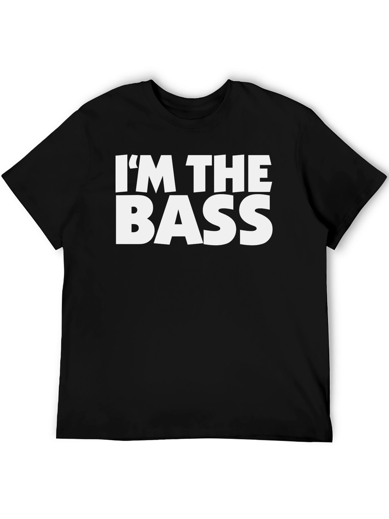 Black I'm The Bass Graphic T-Shirt view 5