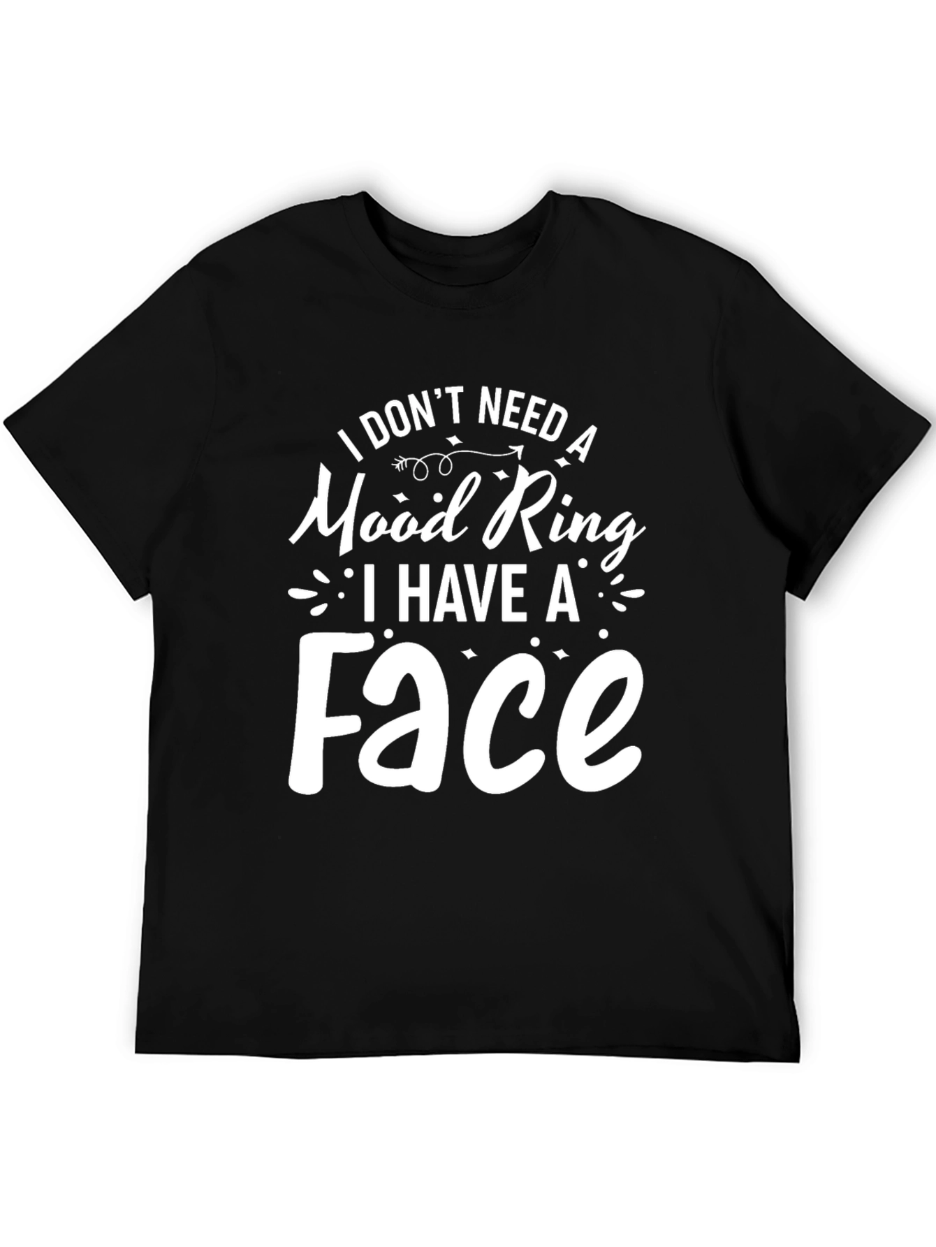 Black Funny Mood Ring T-Shirt - Express Yourself! view 5