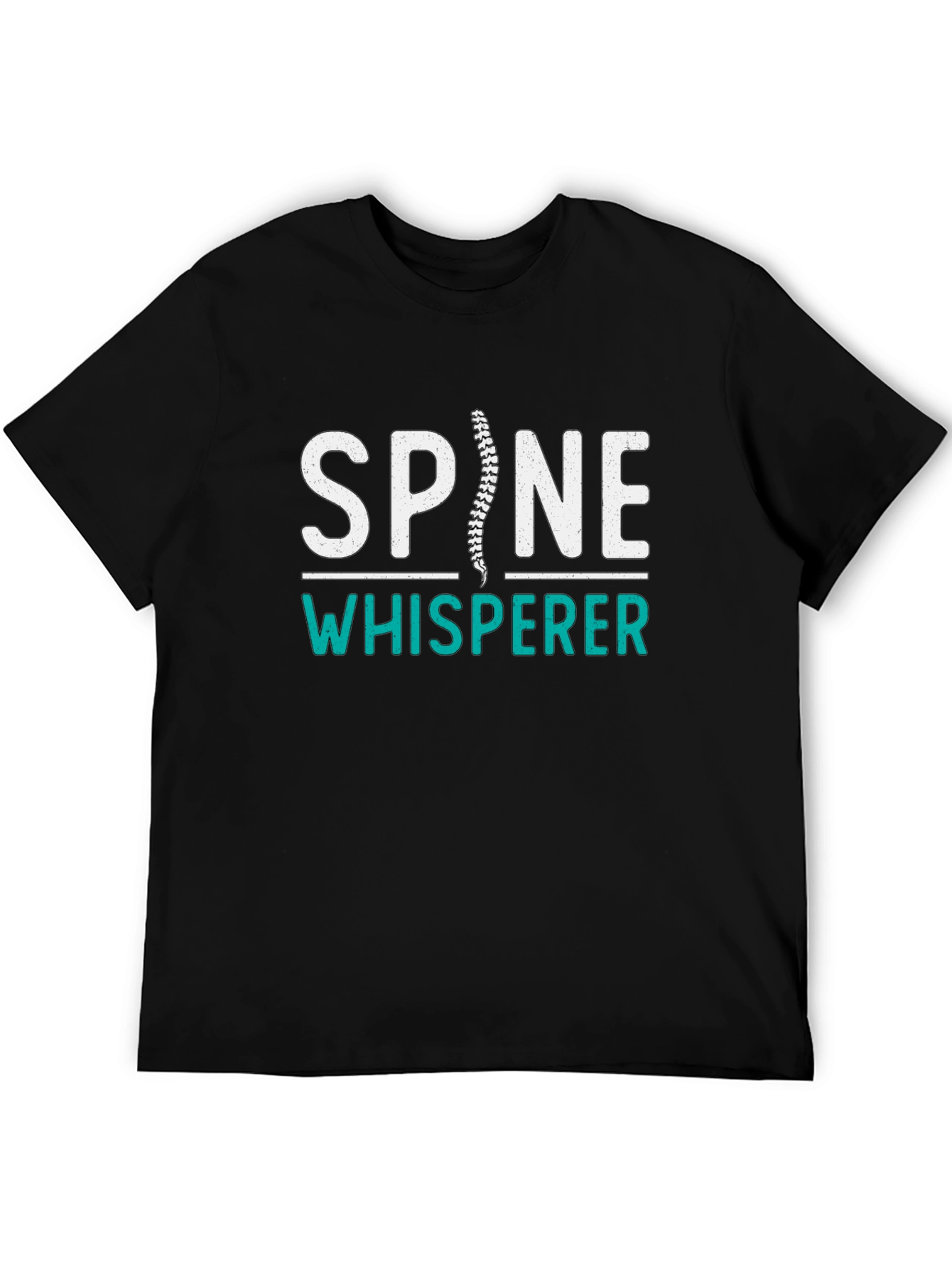 Black Spine Whisperer Graphic T-Shirt - Chiropractic Humor Tee view 5