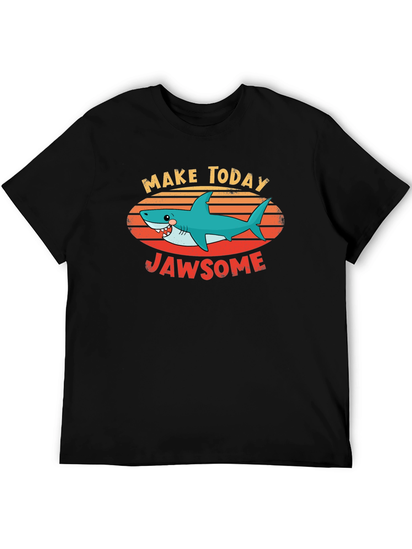 Black Jawsome Shark Graphic T-Shirt view 5