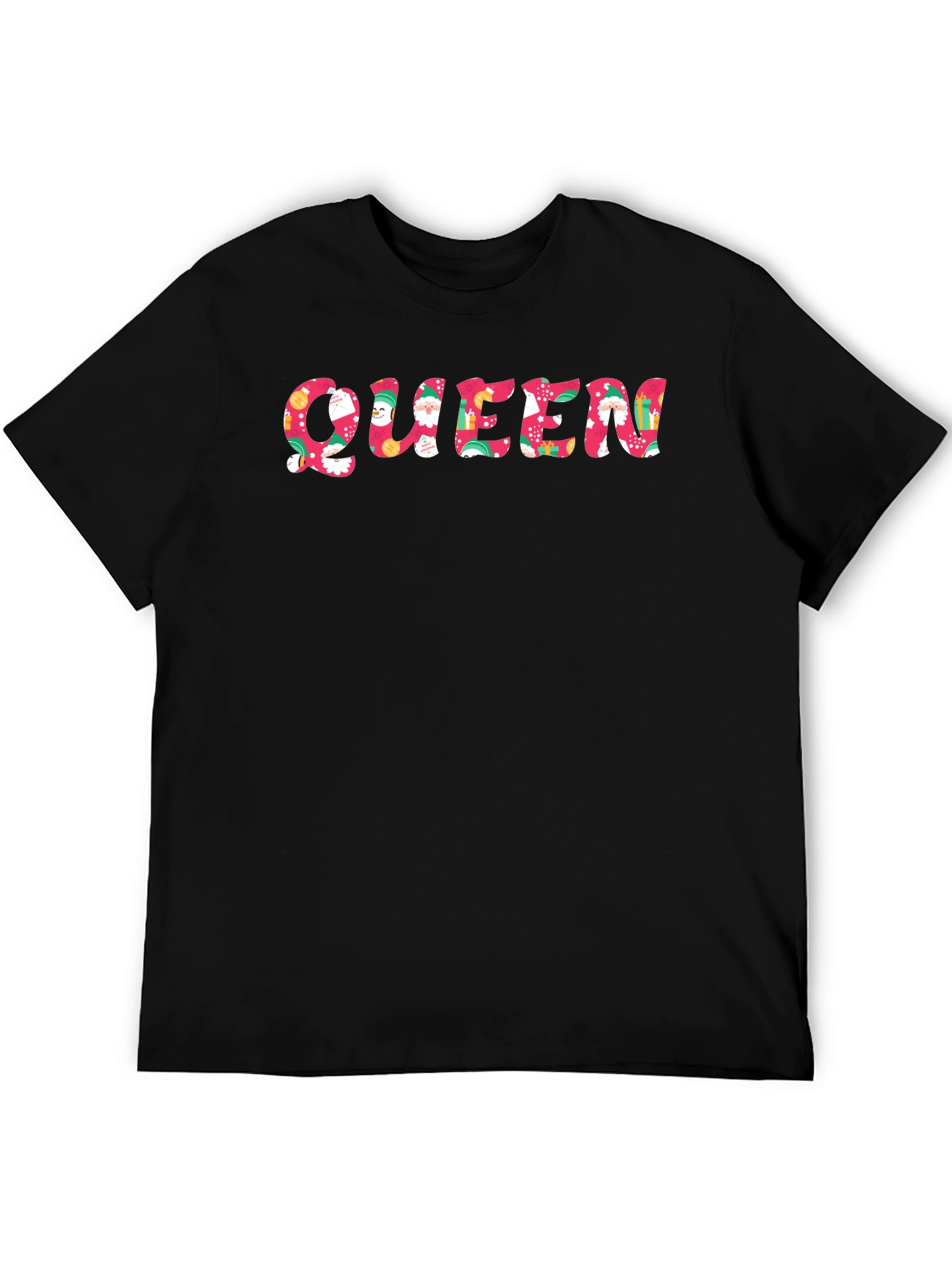 Festive "Queen" Graphic Tee - Holiday Edition - 5