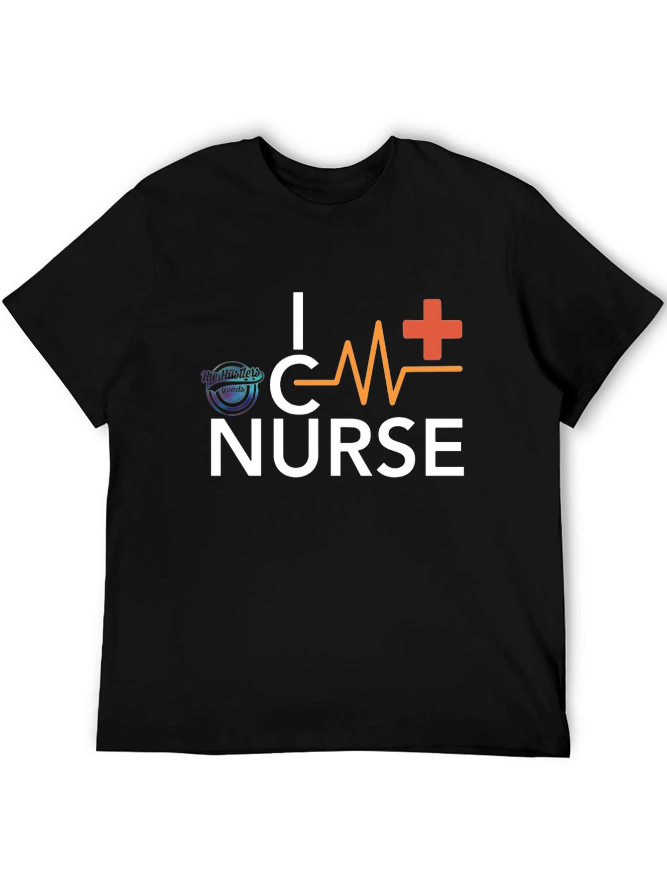 Black I Heart Nurse Black T-Shirt view 5