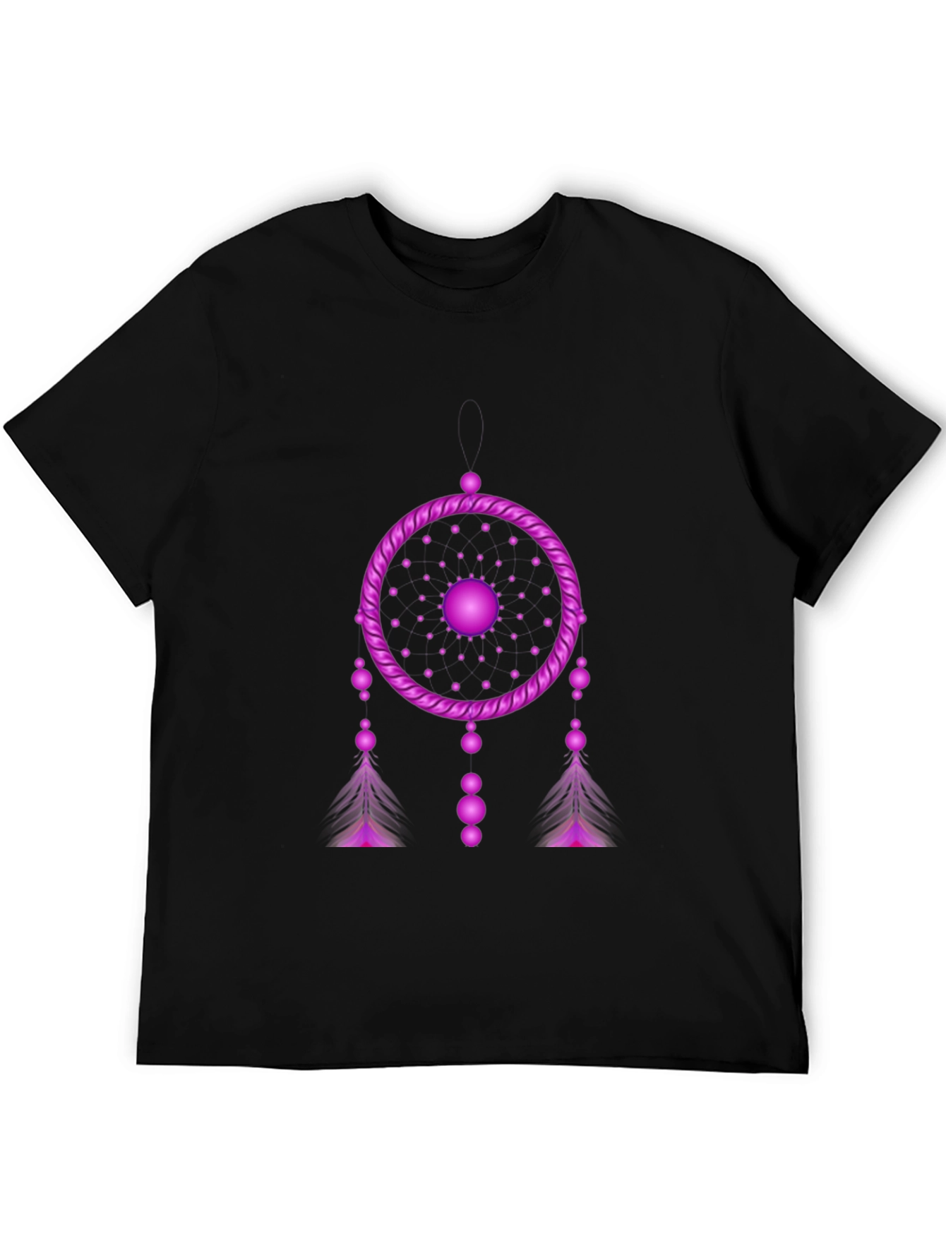 Black Dreamcatcher Graphic Black T-Shirt view 5