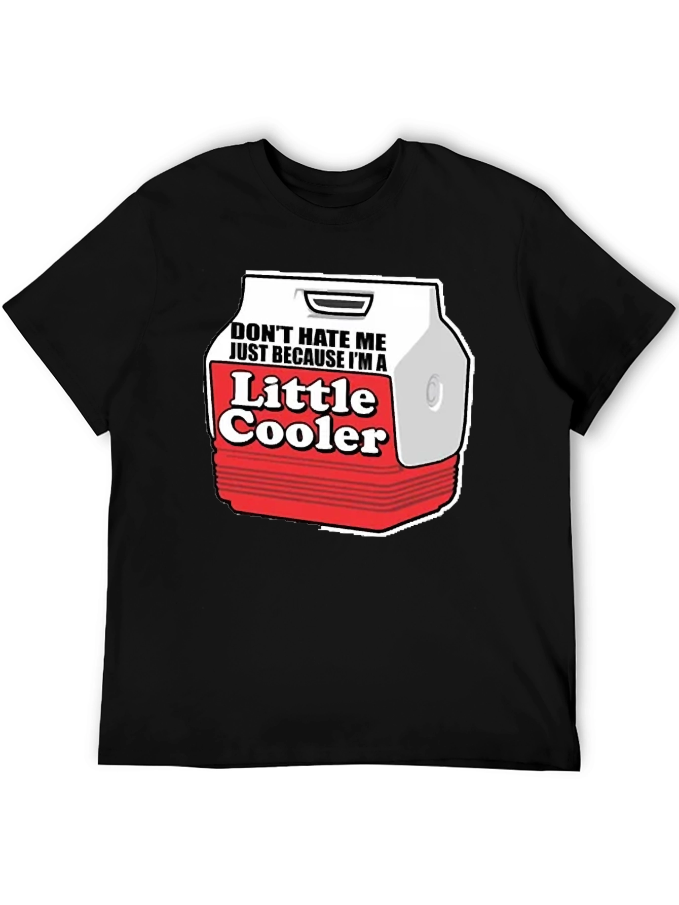 Black Little Cooler Graphic Tee - Funny Novelty Shirt view 5
